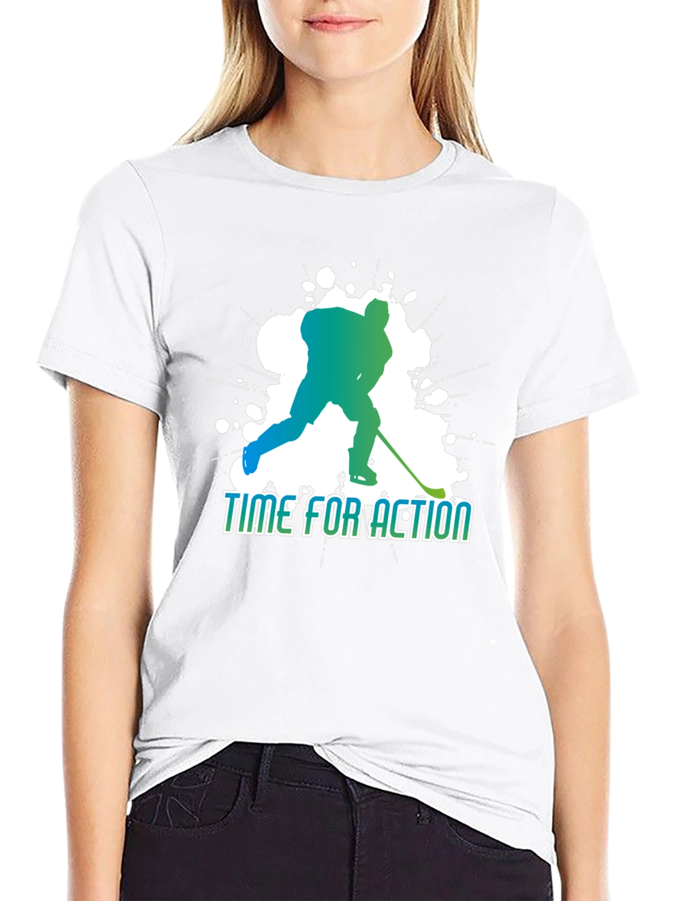 Time for Action Hockey Graphic Tee