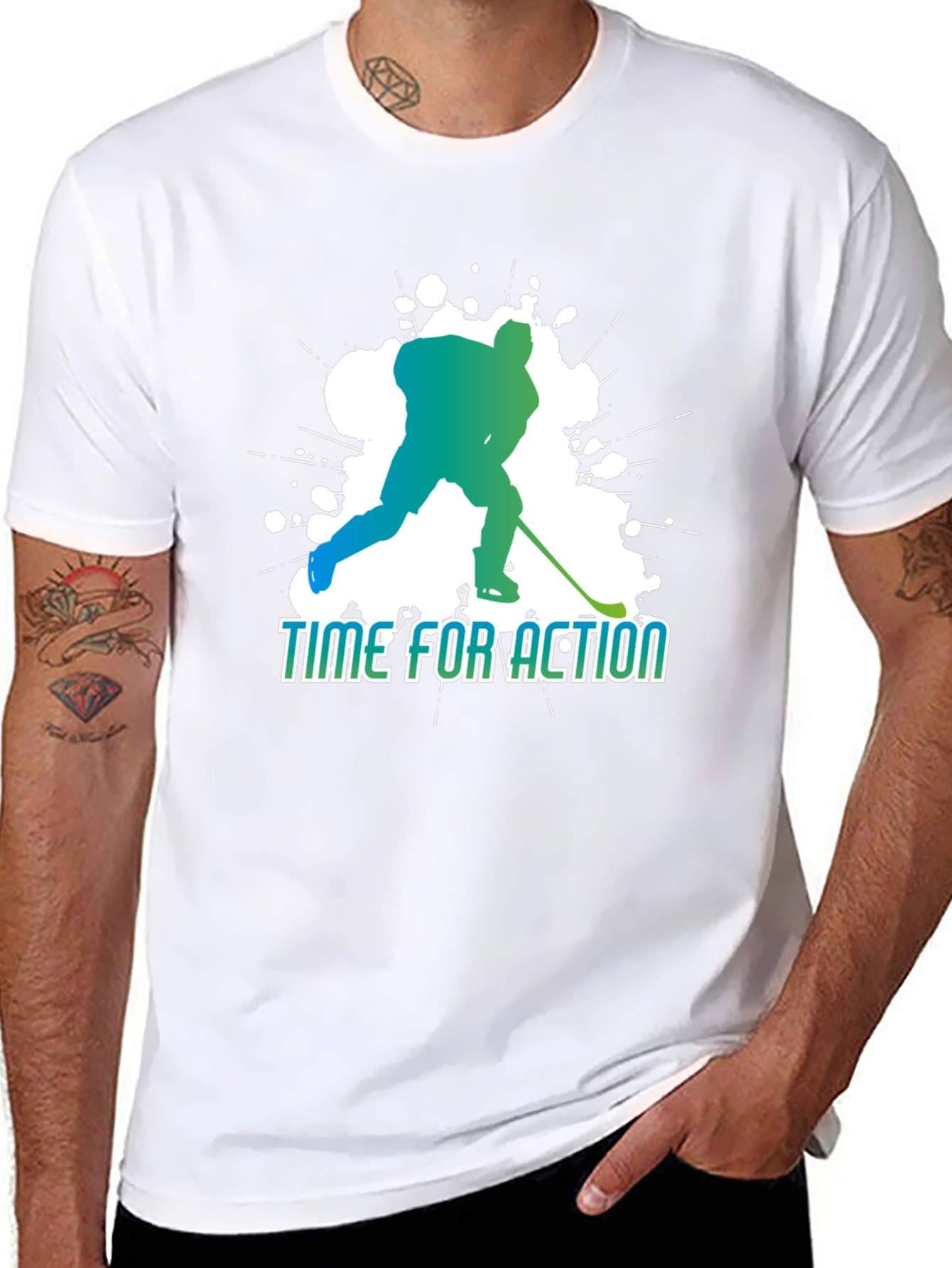 Time for Action Hockey Graphic Tee