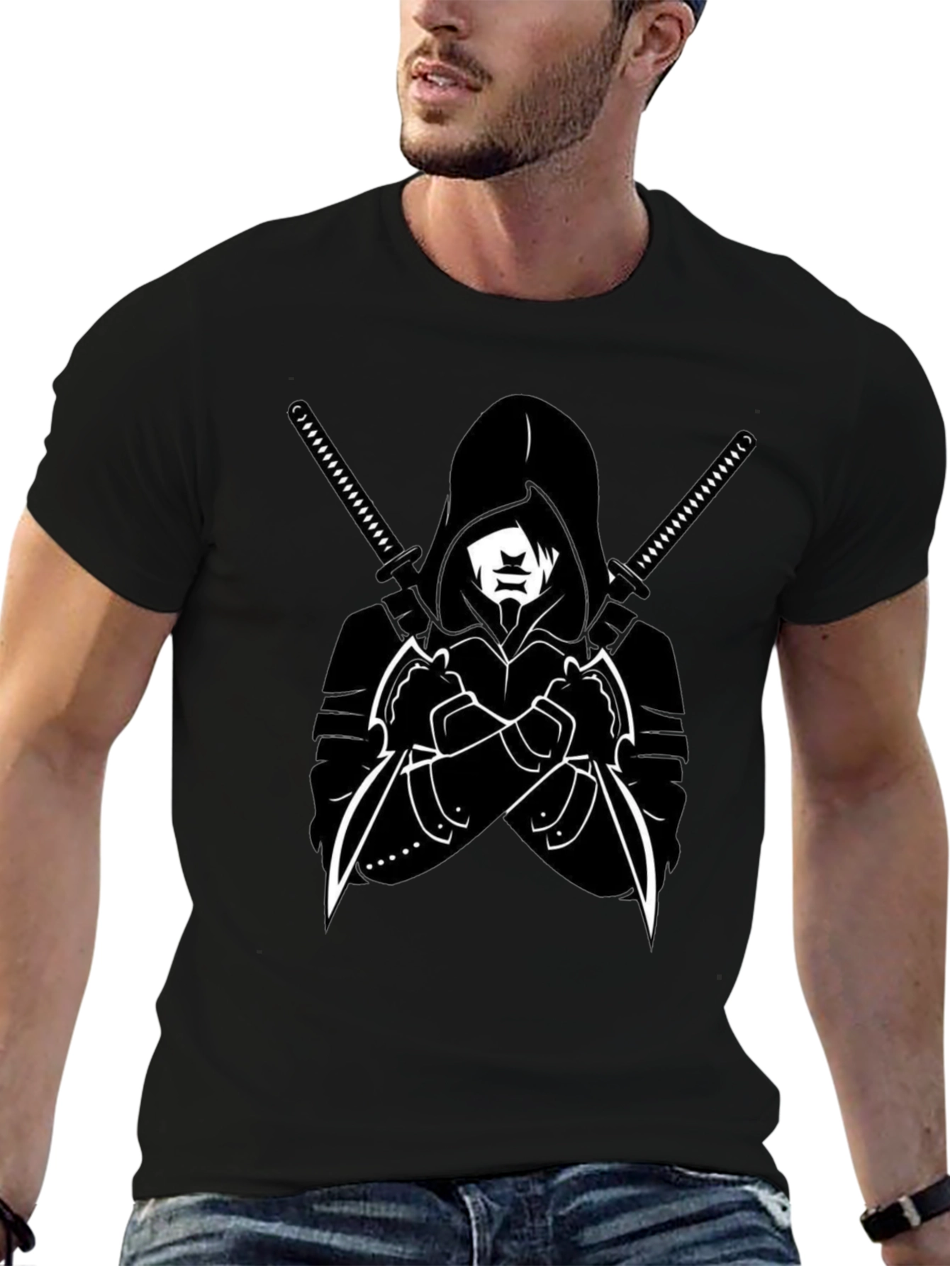 Ninja Warrior Graphic Tee - Black T-Shirt