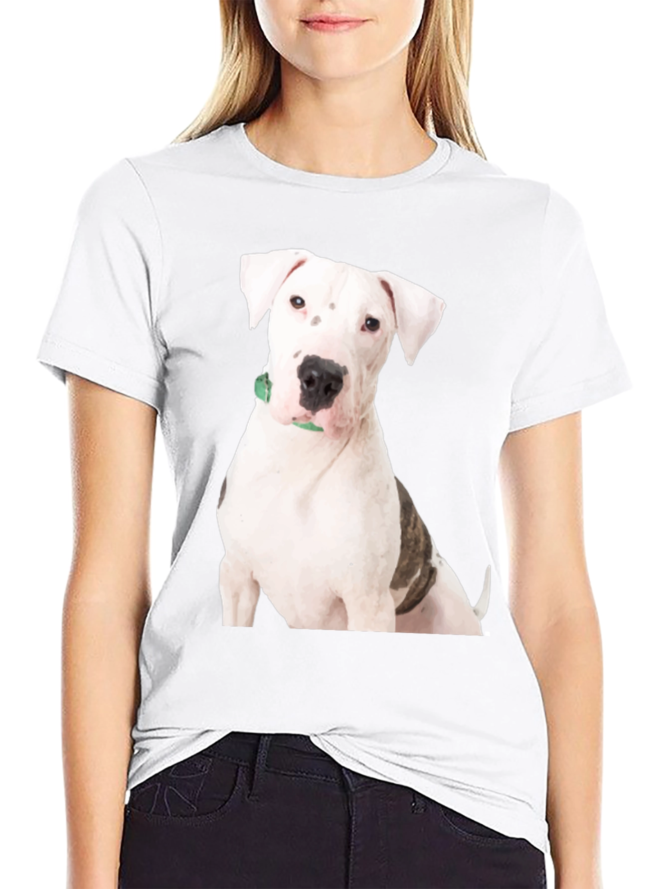 Dog Breed Graphic Tee - Black Cotton Blend T-Shirt