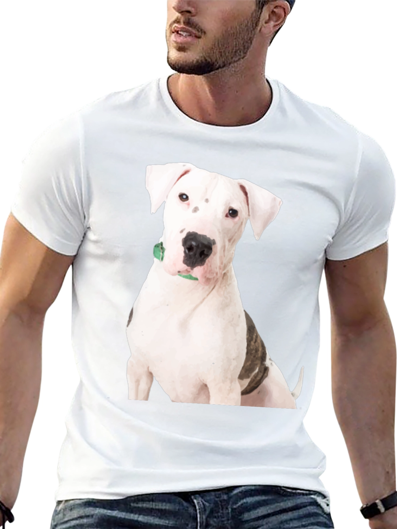 Dog Breed Graphic Tee - Black Cotton Blend T-Shirt