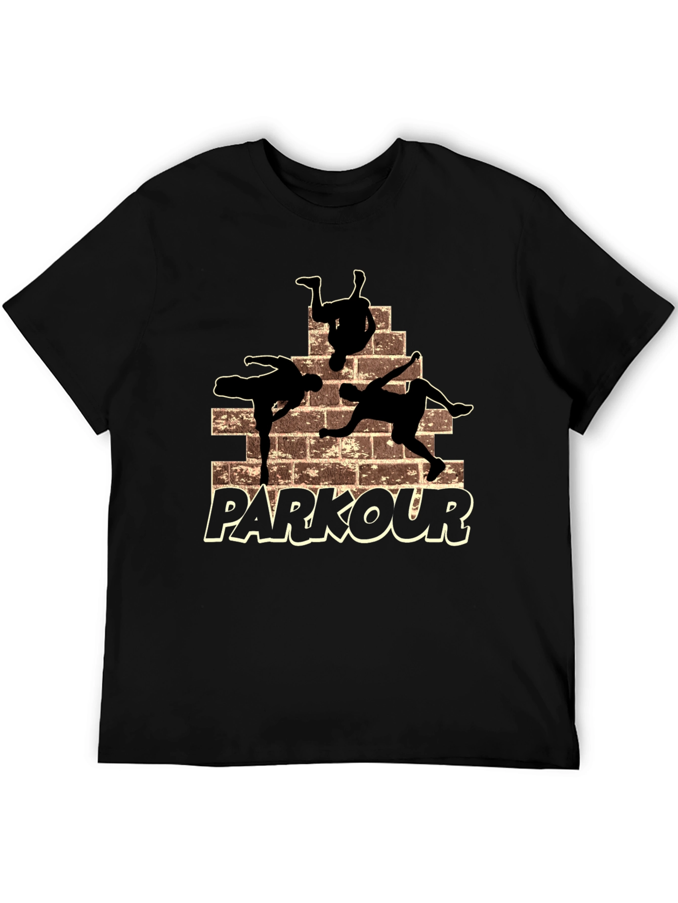 Parkour Silhouette Graphic T-Shirt - Urban Style