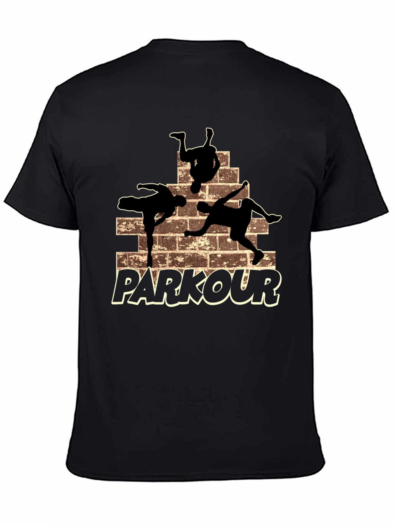 Parkour Silhouette Graphic T-Shirt - Urban Style