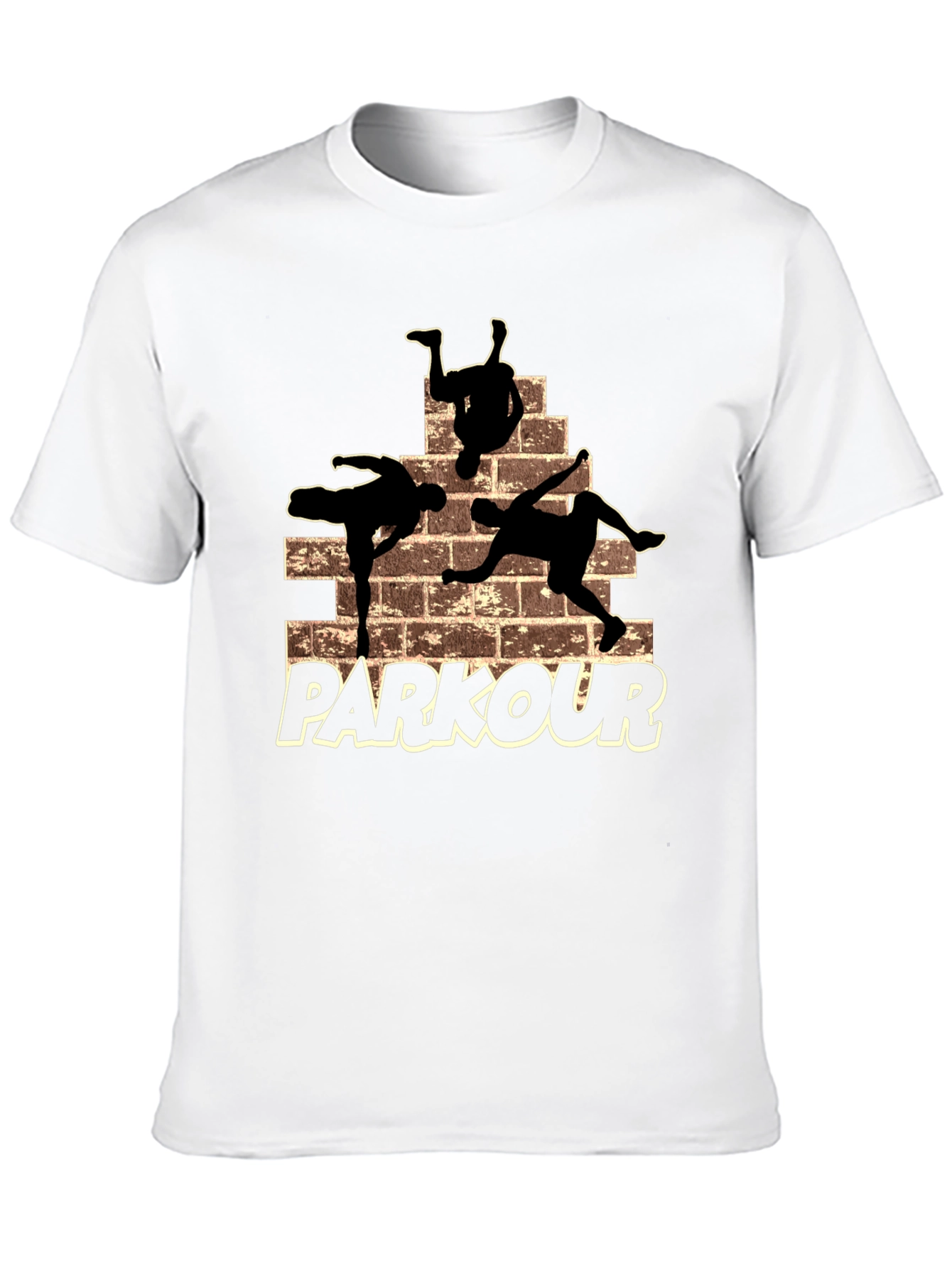 Parkour Silhouette Graphic T-Shirt - Urban Style
