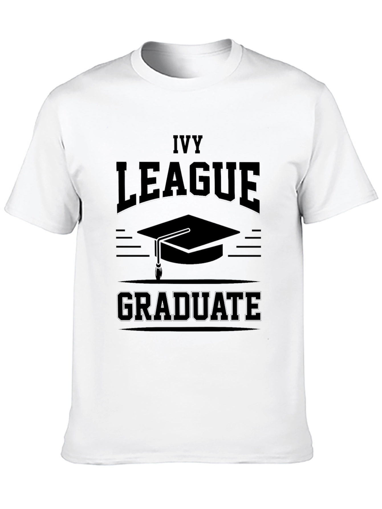 Ivy League Graduate Black Graphic Tee