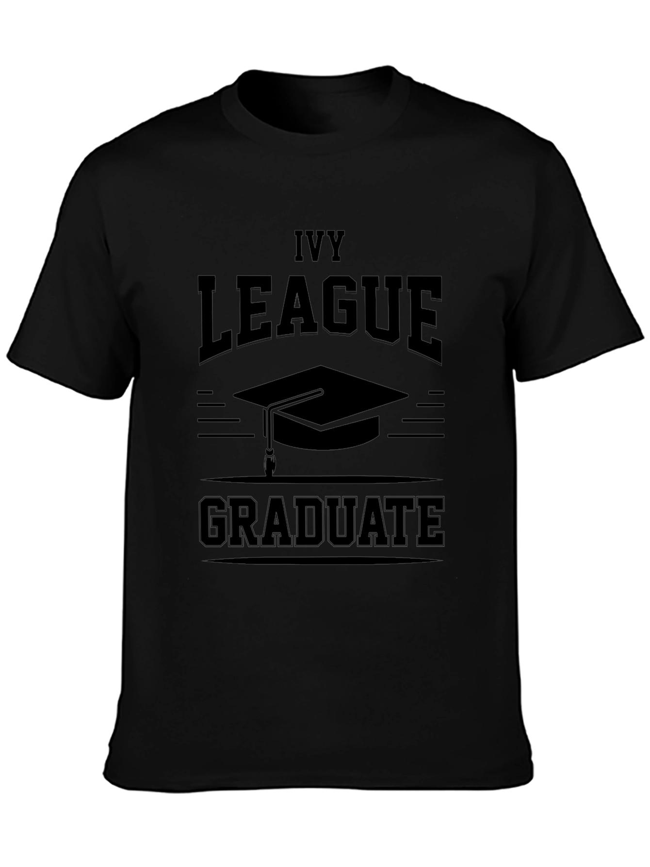 Ivy League Graduate Black Graphic Tee