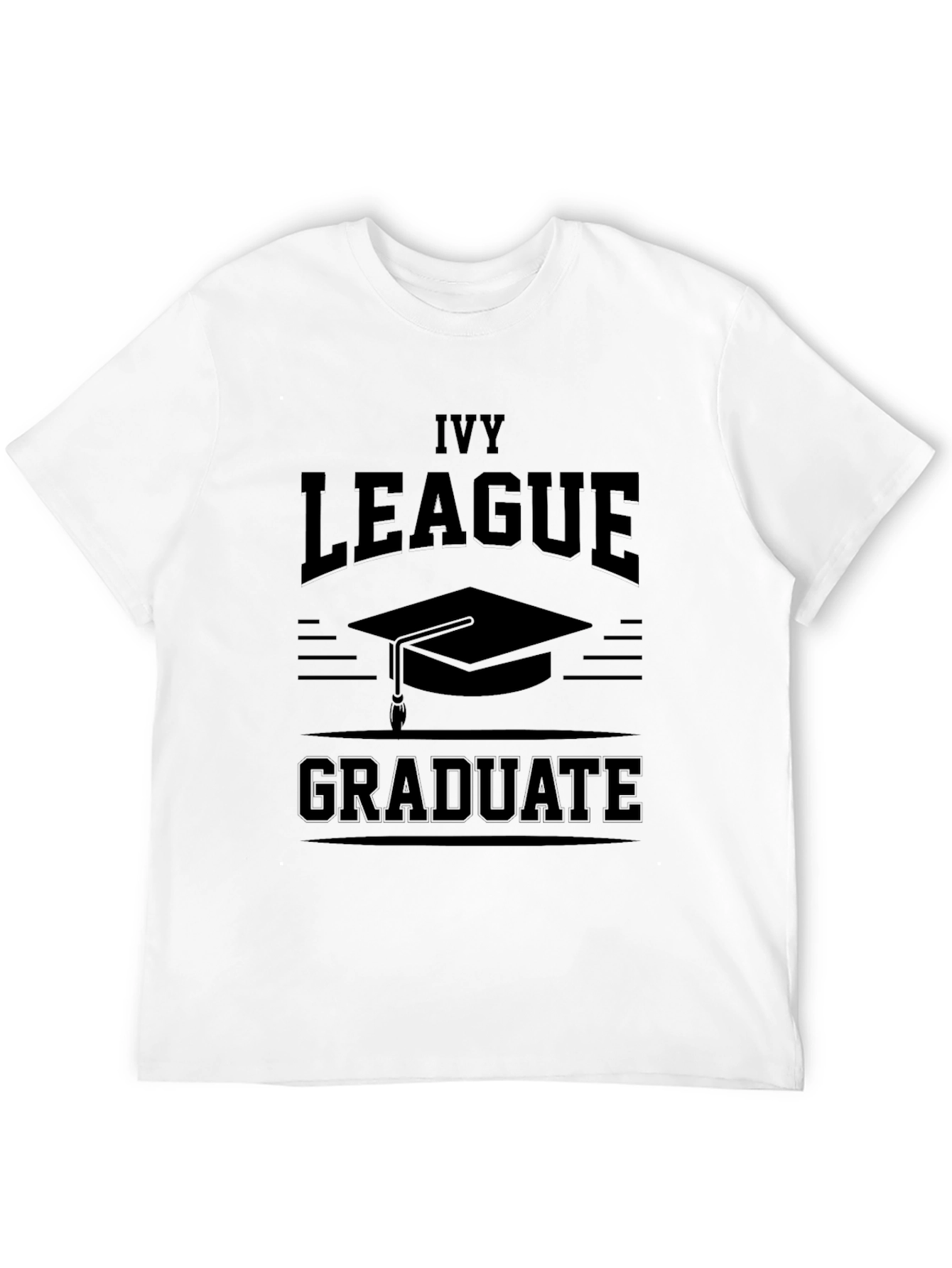 Ivy League Graduate Black Graphic Tee