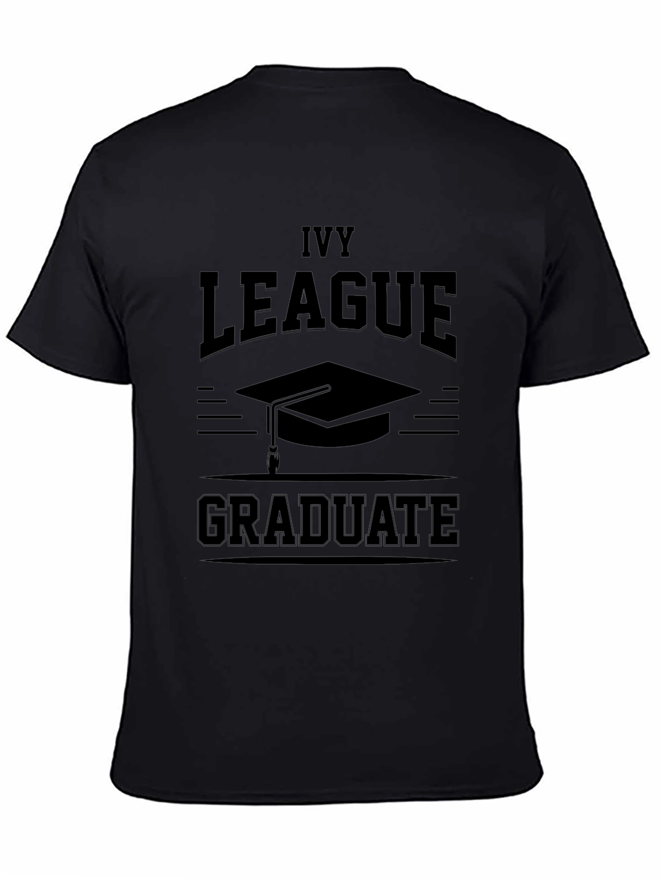 Ivy League Graduate Black Graphic Tee