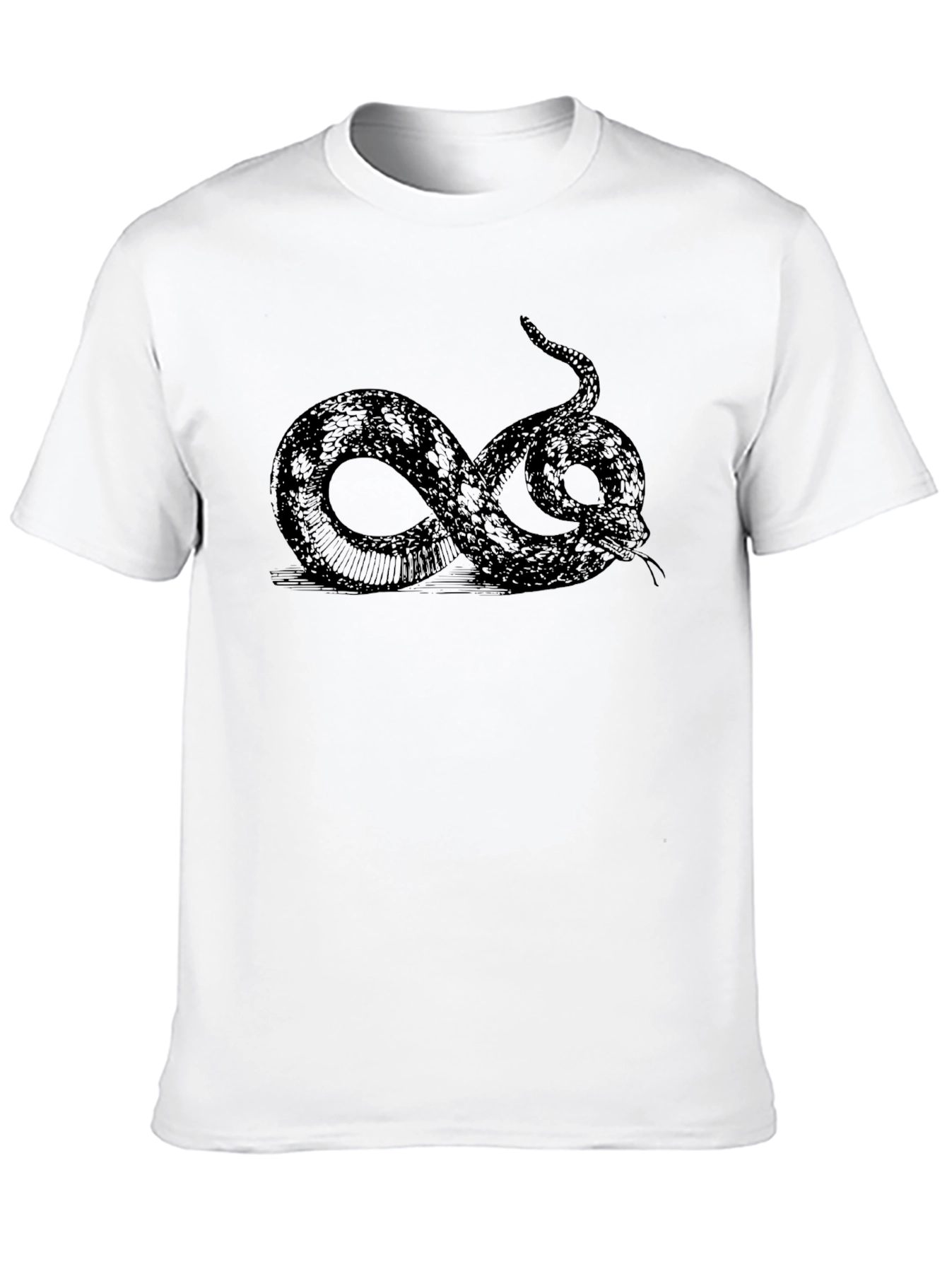 Black Snake Graphic Tee - Mens Fashion