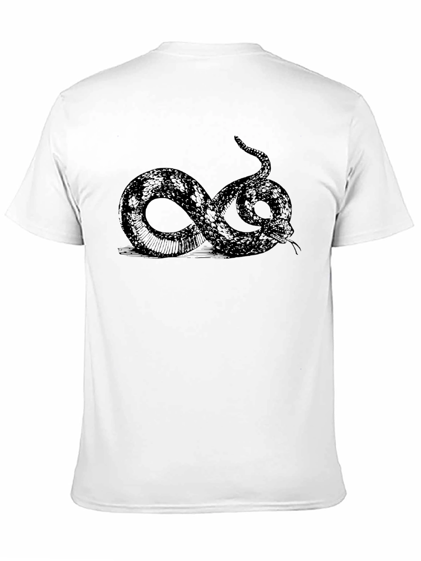 Black Snake Graphic Tee - Mens Fashion
