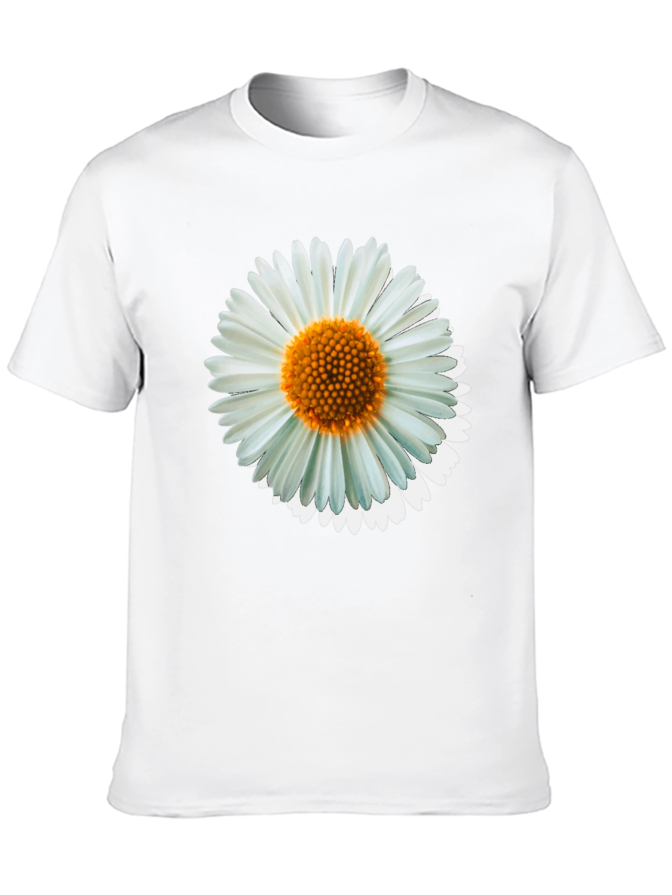Daisy Graphic Tee - Black Cotton Casual Shirt