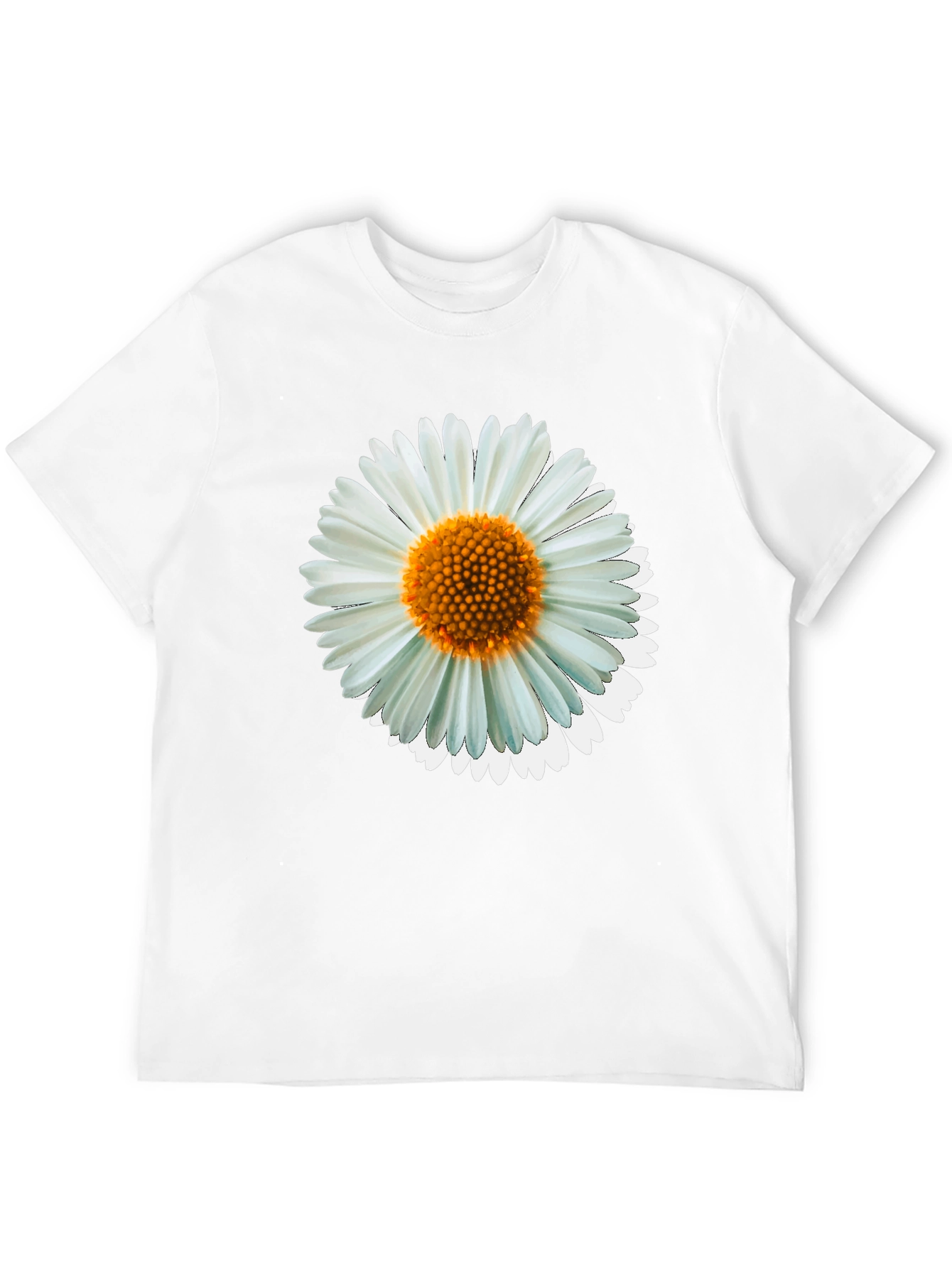 Daisy Graphic Tee - Black Cotton Casual Shirt