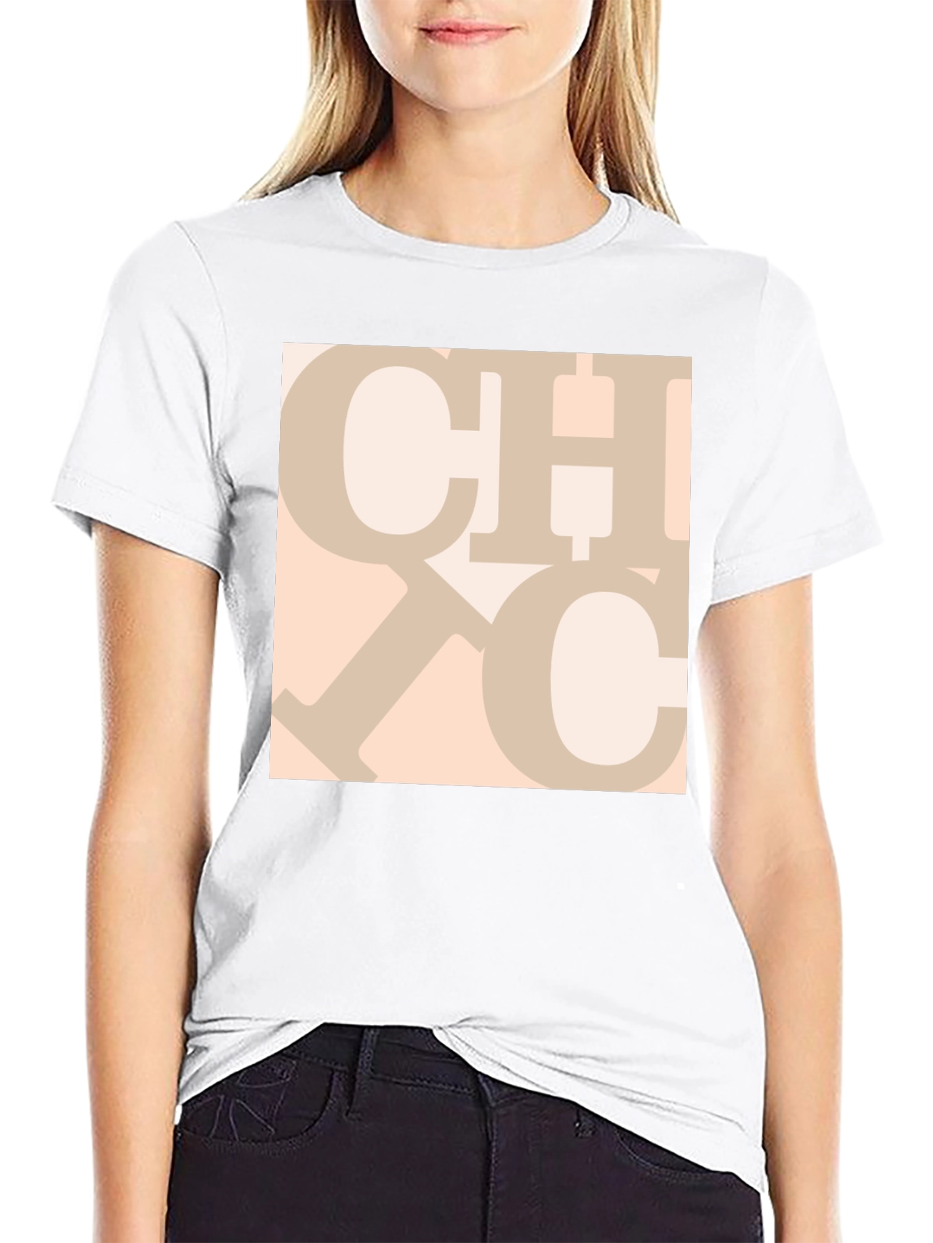 Trendy Graphic Print Crew Neck Tee