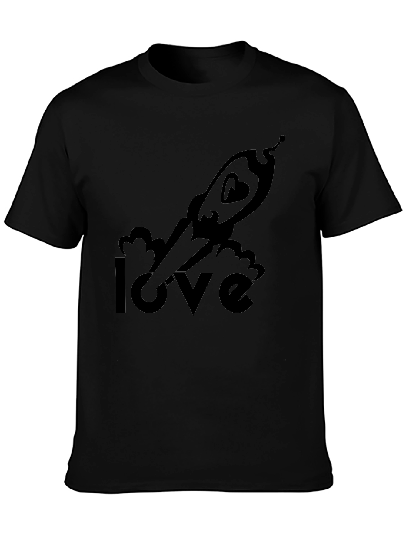 Love Rocket T-Shirt - Space Heart Graphic Tee