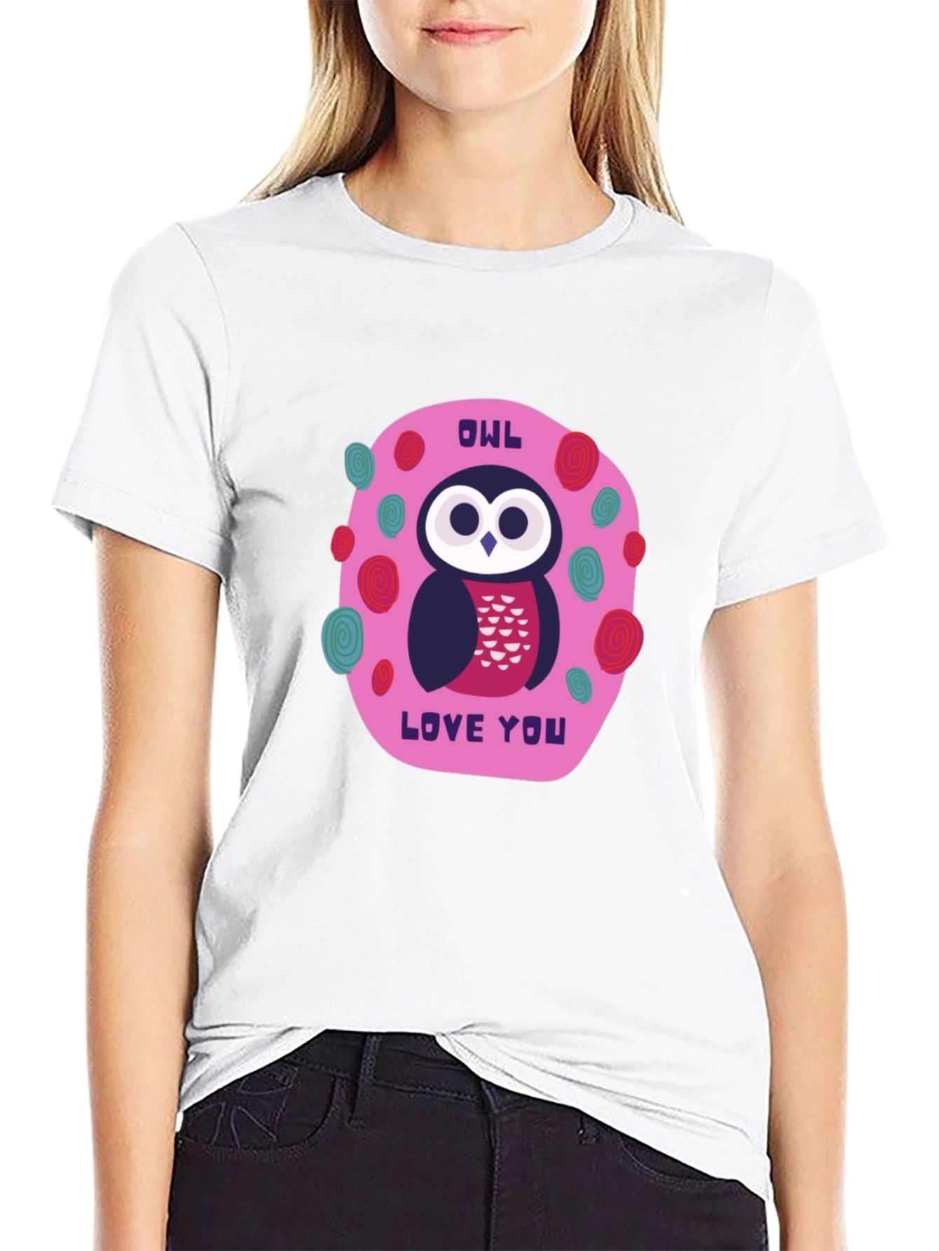 Owl Love You Graphic Tee - Black