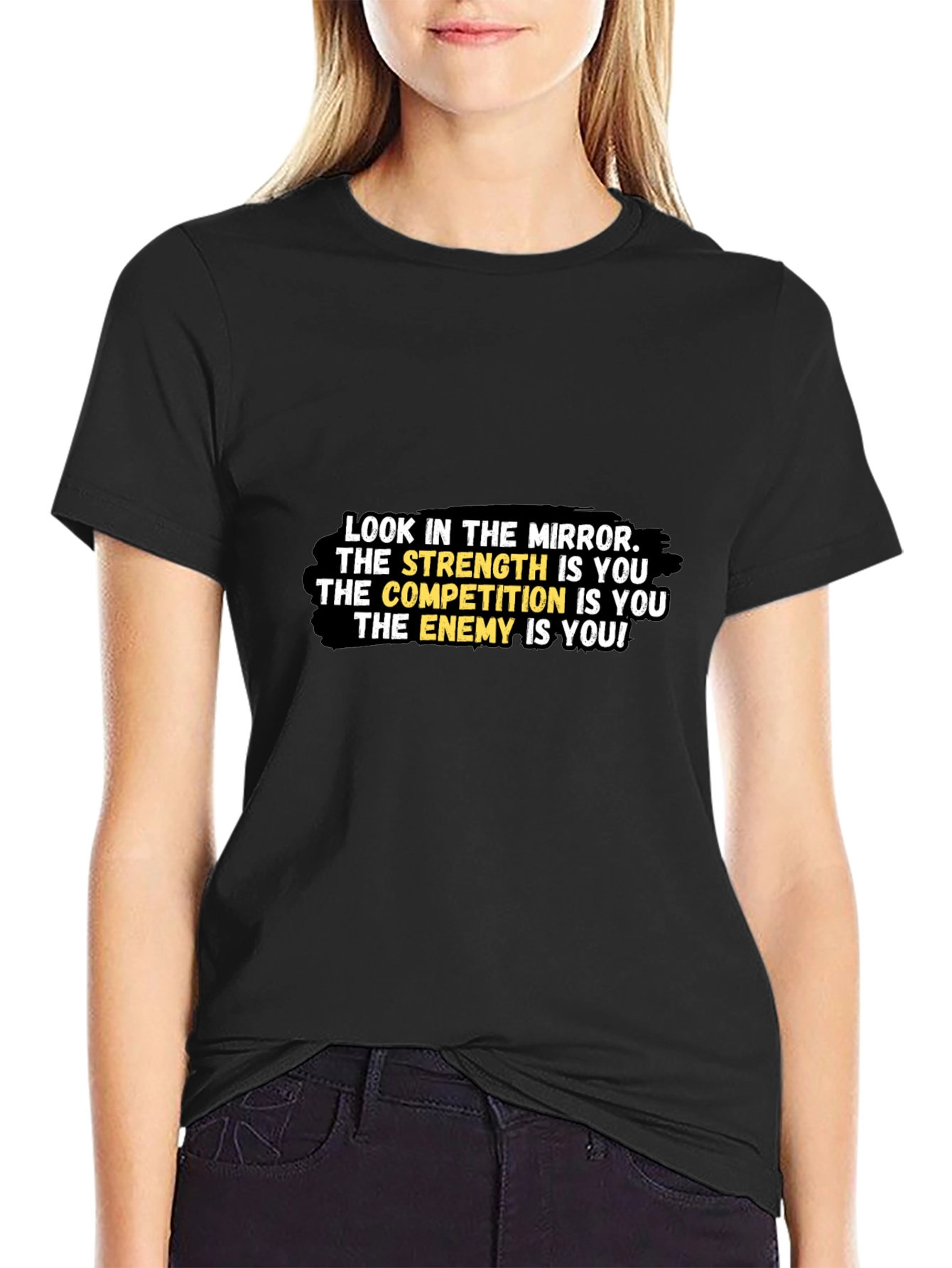 Motivational Graphic Tee - Look in the Mirror