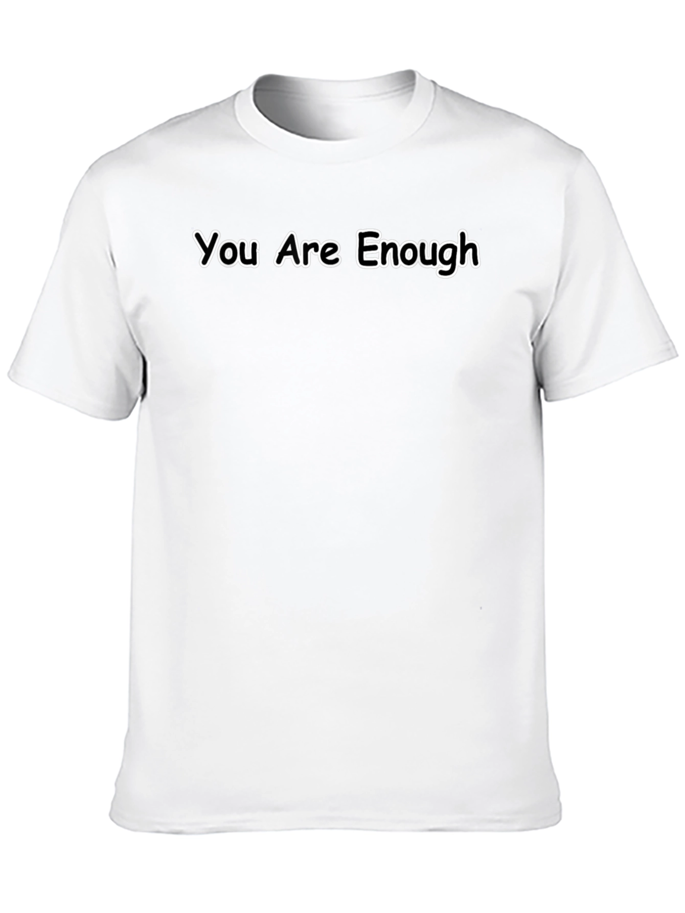 You Are Enough Graphic Black T-Shirt