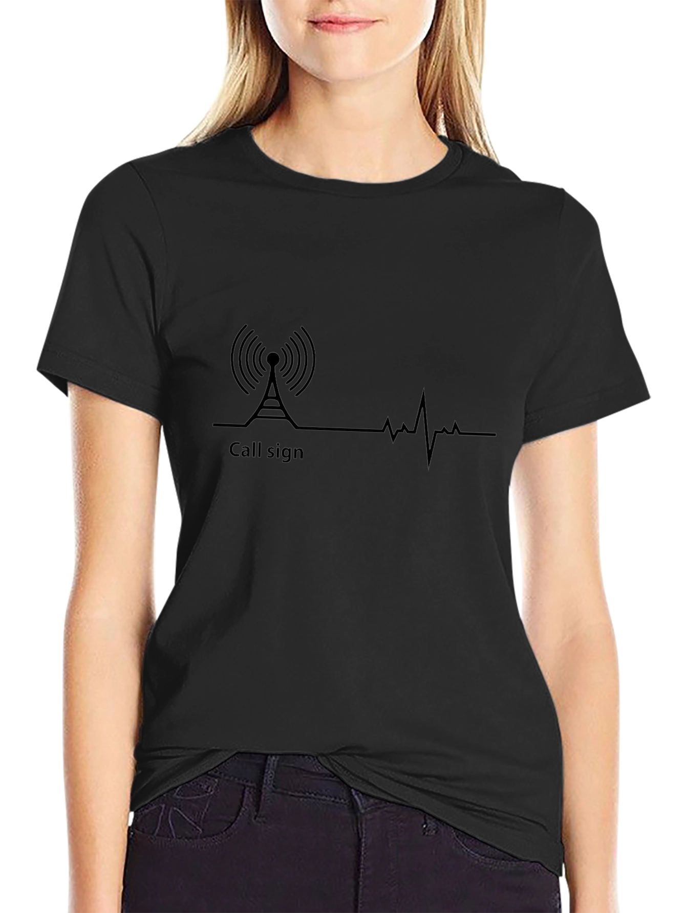 Call Sign Heartbeat T-Shirt - Radio Operator Tee