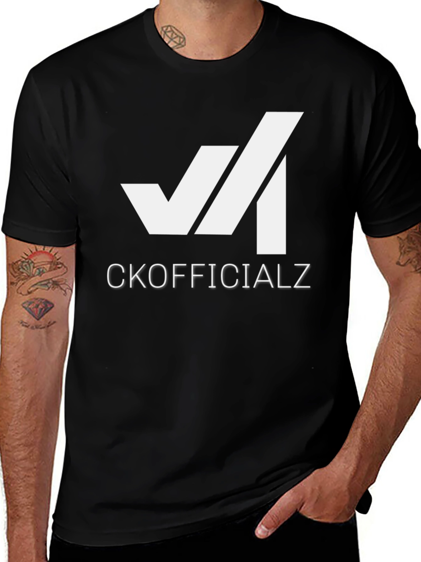 CKOFFICIALZ Black T-Shirt with Logo
