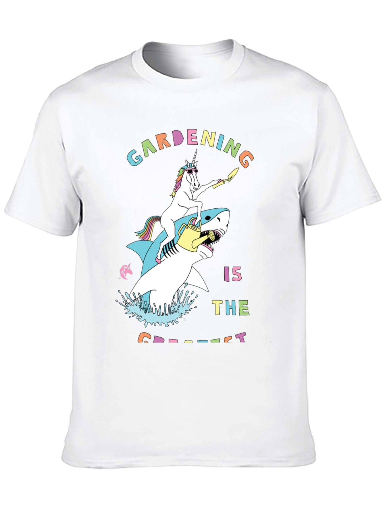 Unicorn Shark Gardening T-Shirt
