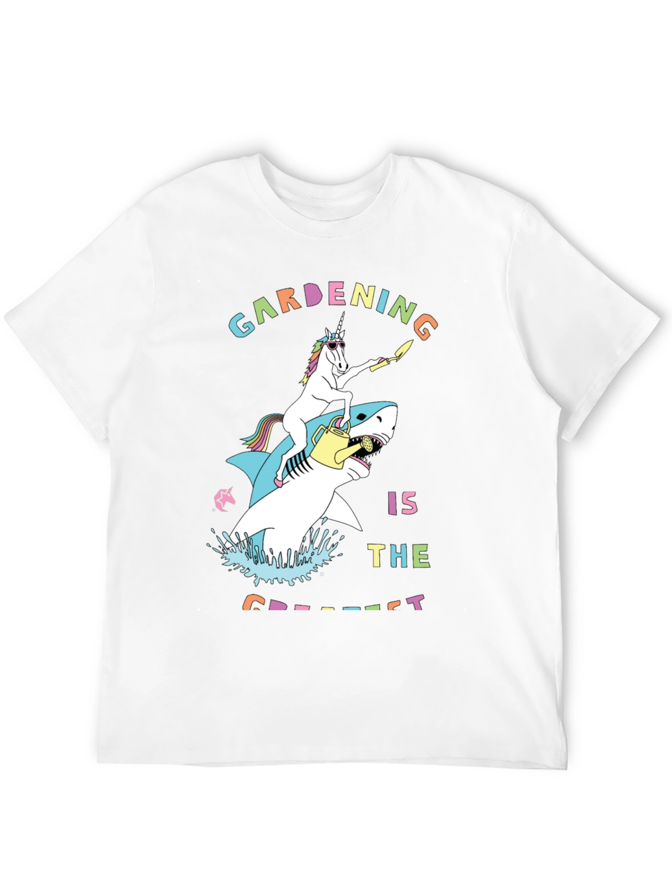 Unicorn Shark Gardening T-Shirt
