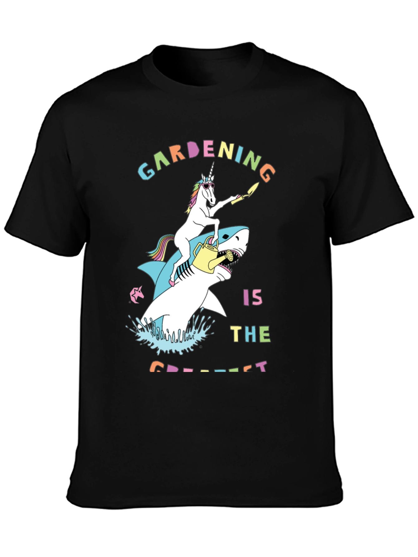 Unicorn Shark Gardening T-Shirt