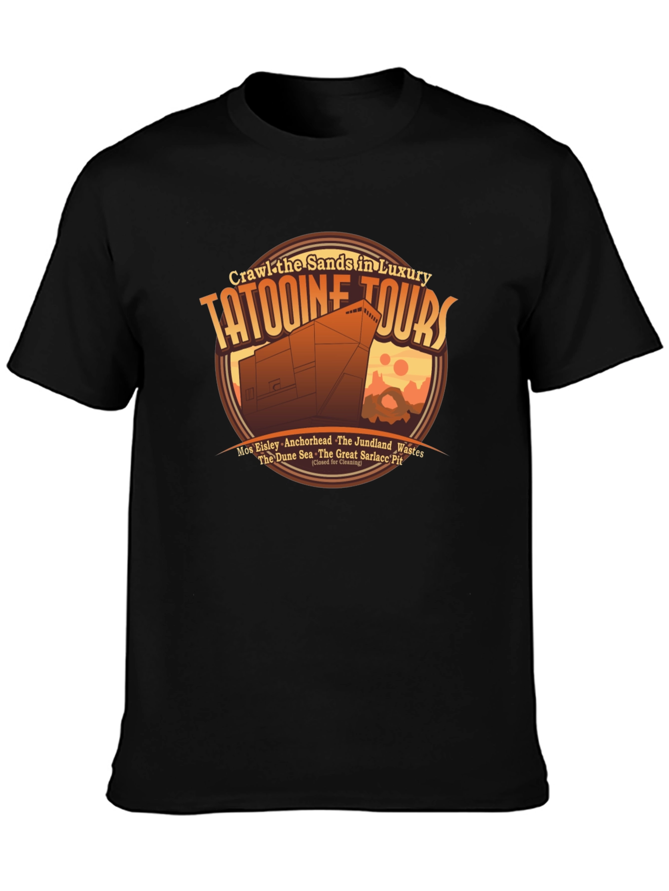 Tatooine Tours T-Shirt - Crawl the Sands in Luxury