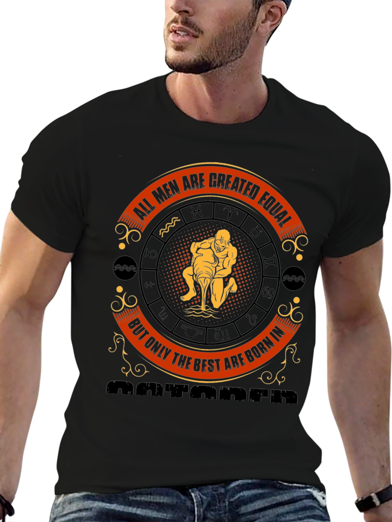 Aquarius Zodiac T-Shirt: All Men Are Created Equal