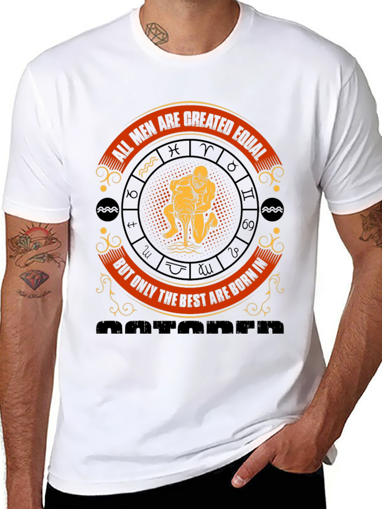 Aquarius Zodiac T-Shirt: All Men Are Created Equal