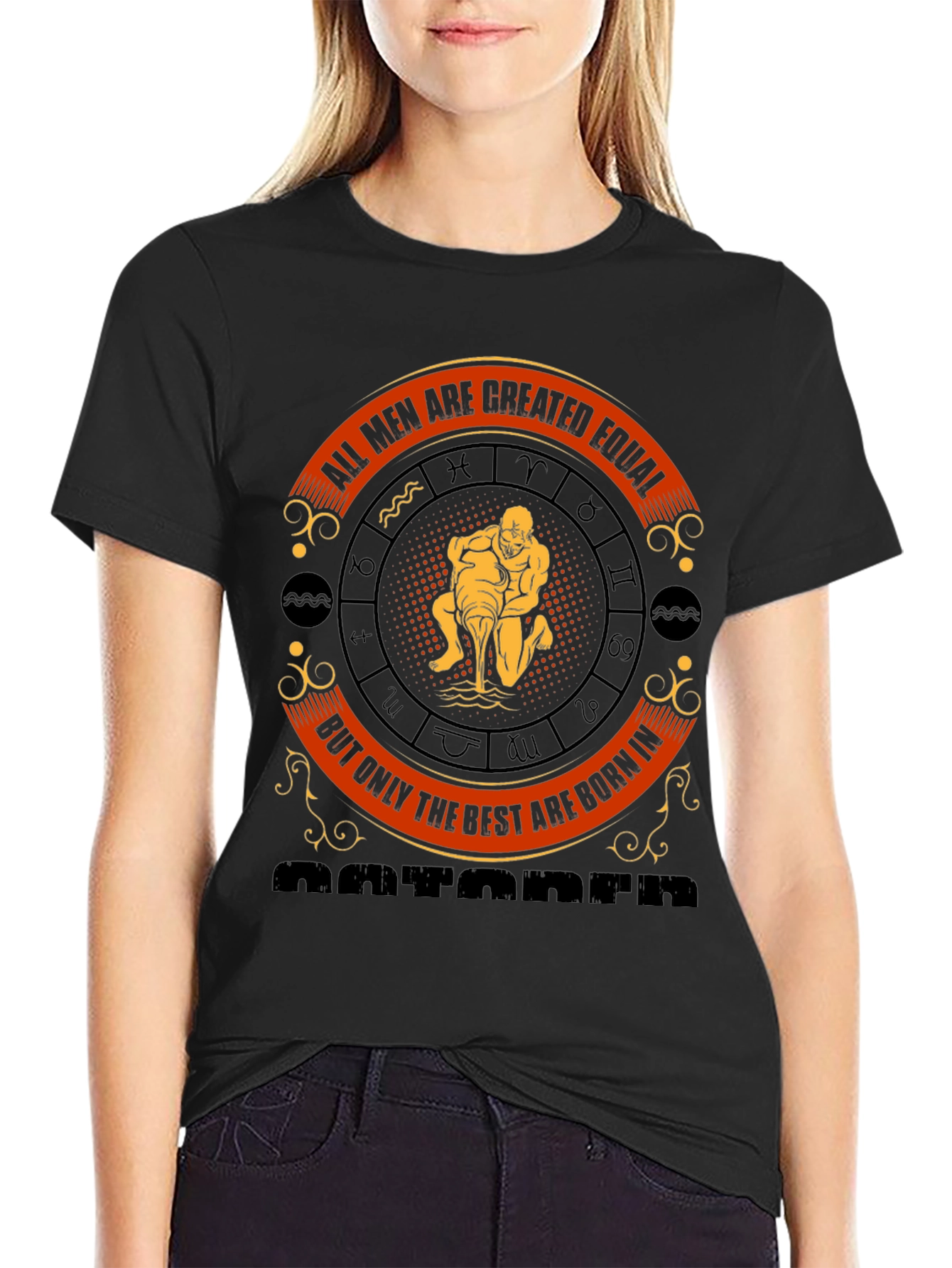 Aquarius Zodiac T-Shirt: All Men Are Created Equal