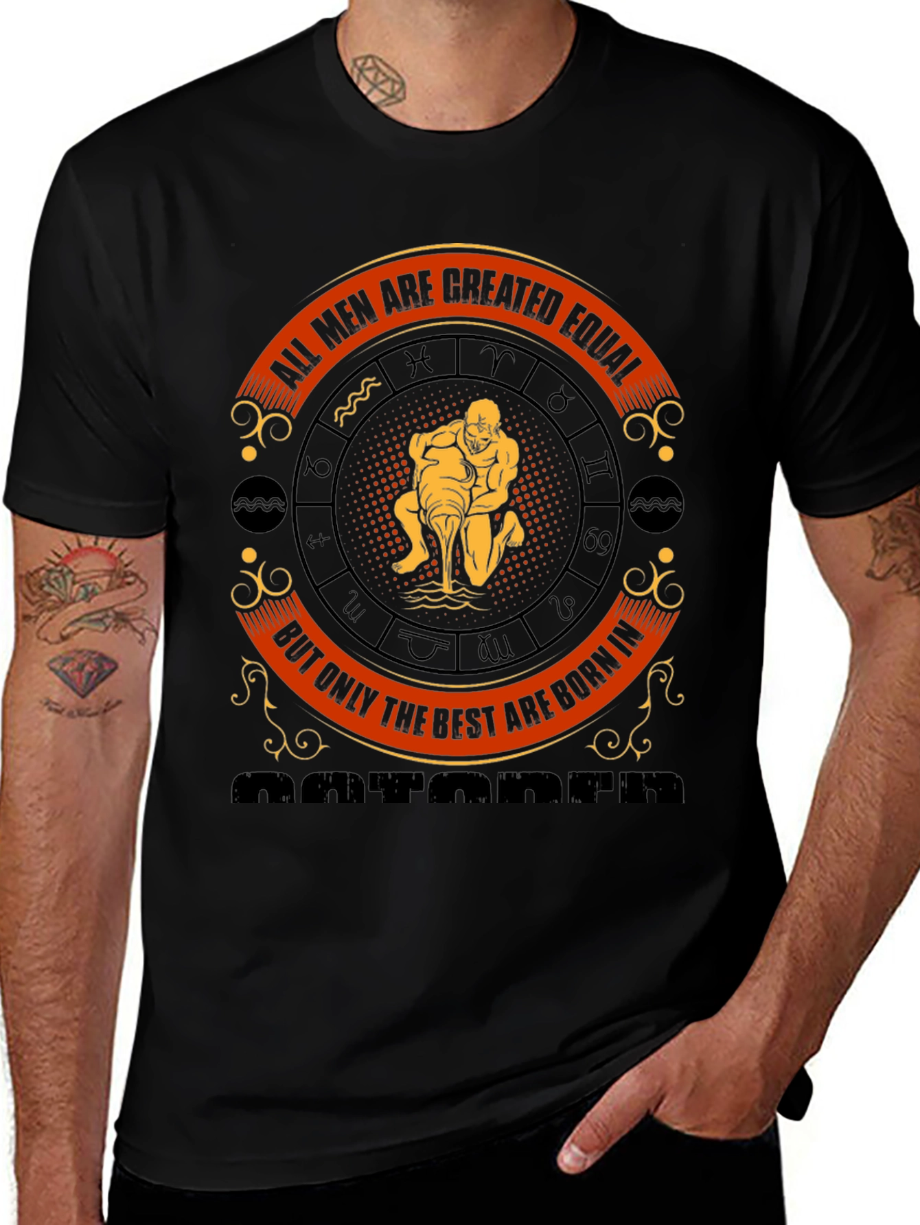 Aquarius Zodiac T-Shirt: All Men Are Created Equal