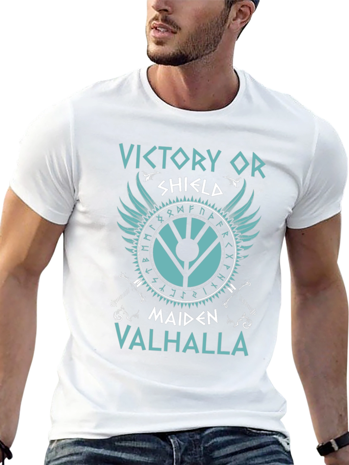Viking Shield Maiden Valhalla Graphic Tee