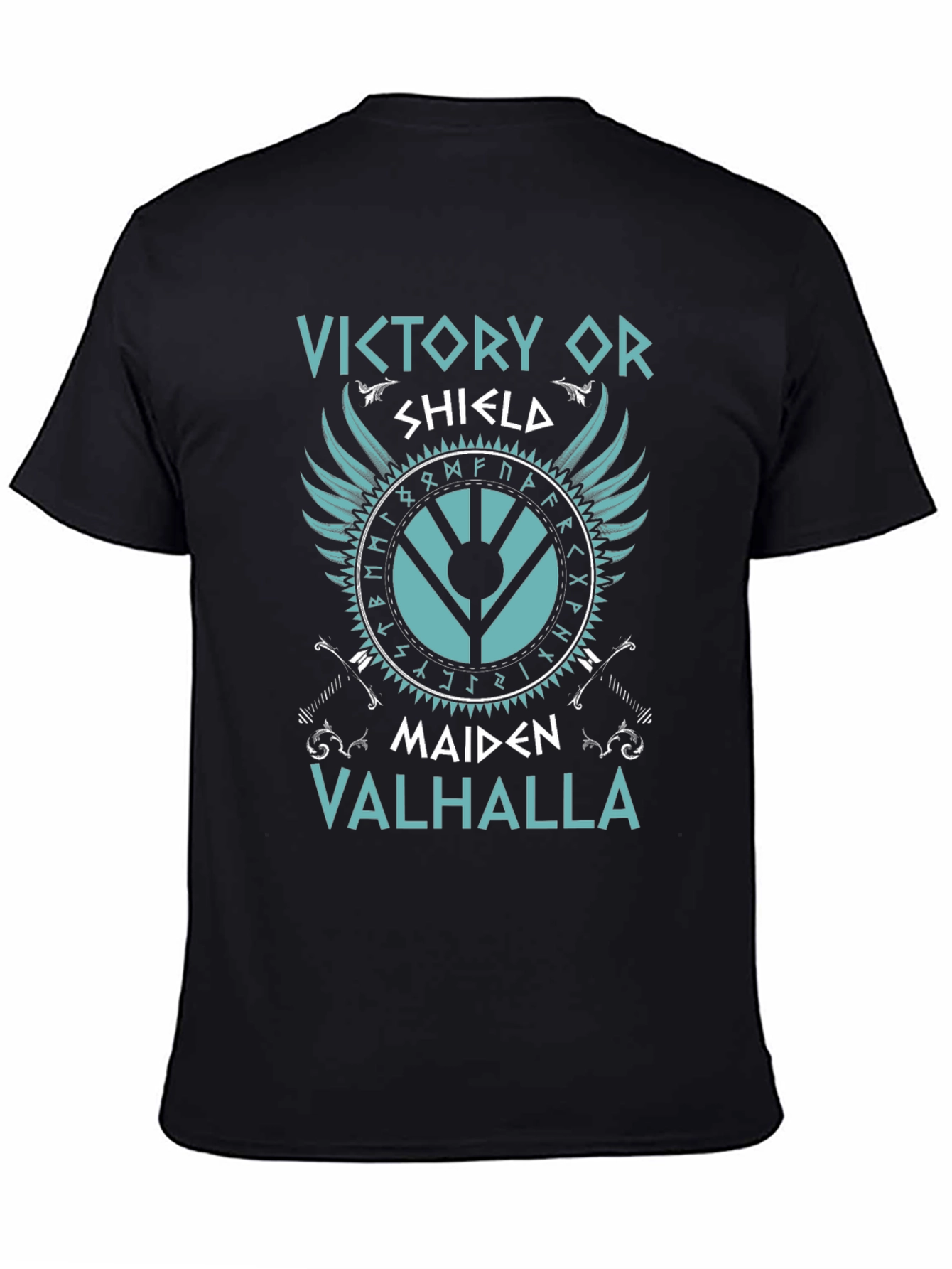 Viking Shield Maiden Valhalla Graphic Tee