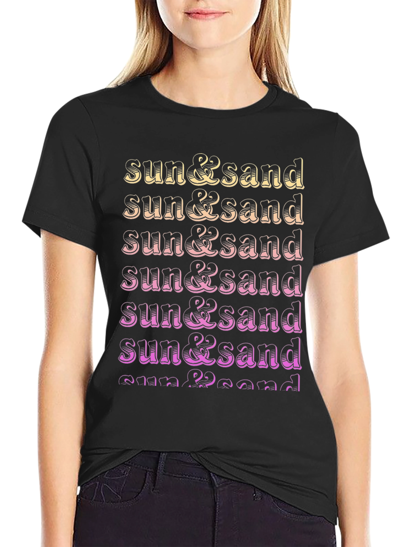 Sun & Sand Gradient Tee - Summer Vibes