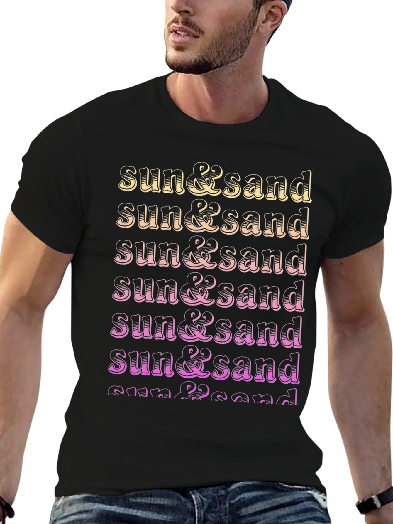 Sun & Sand Gradient Tee - Summer Vibes