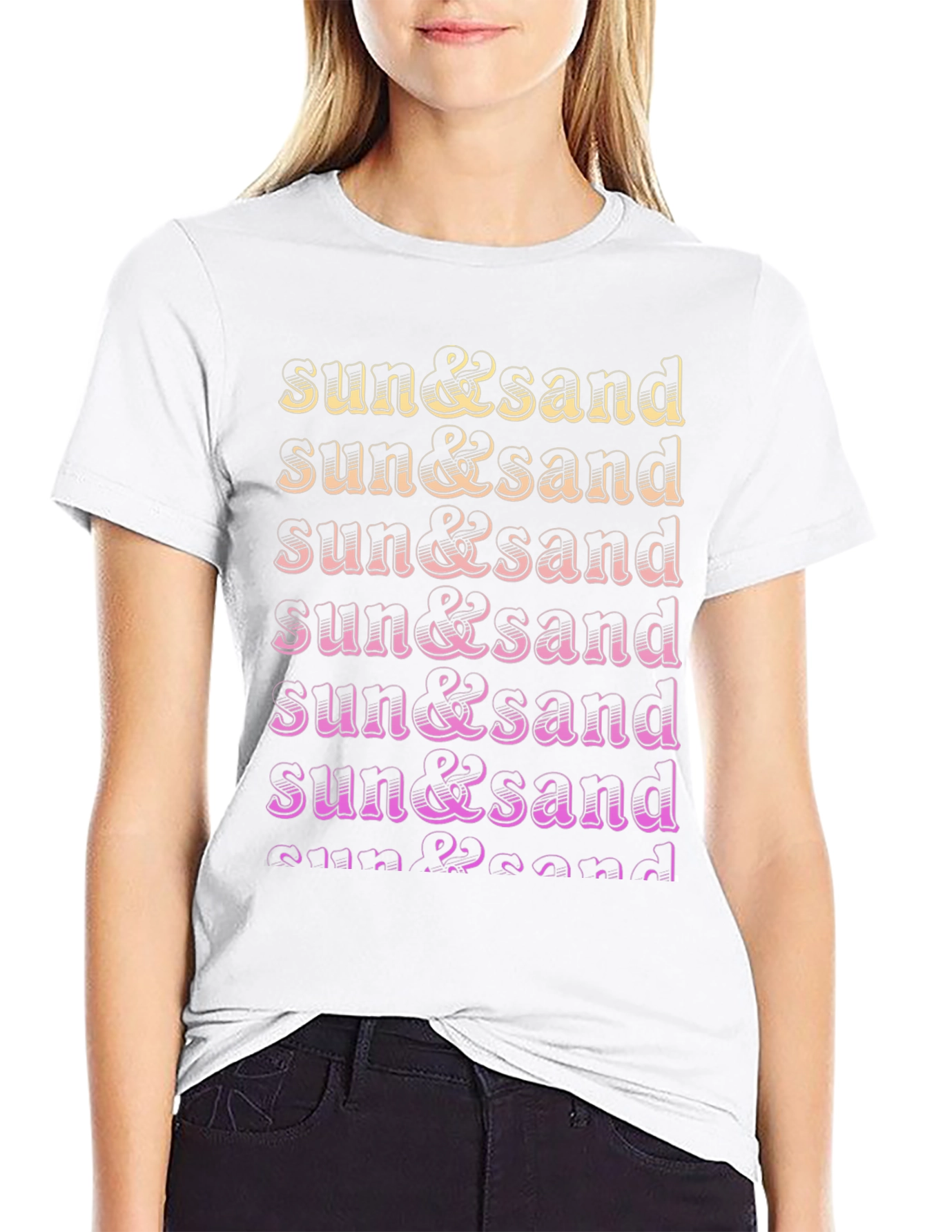 Sun & Sand Gradient Tee - Summer Vibes