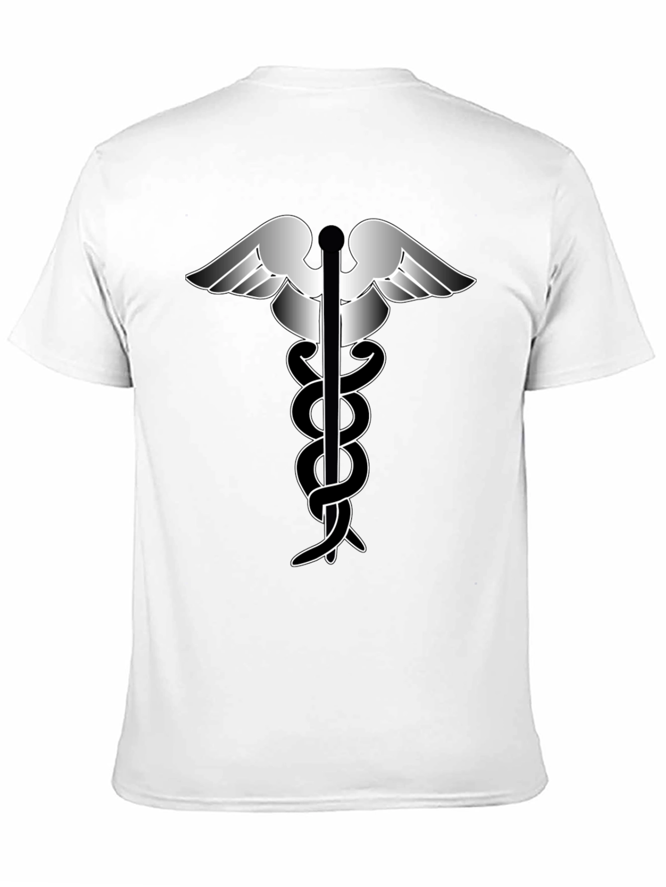 Caduceus Medical Symbol Black T-Shirt