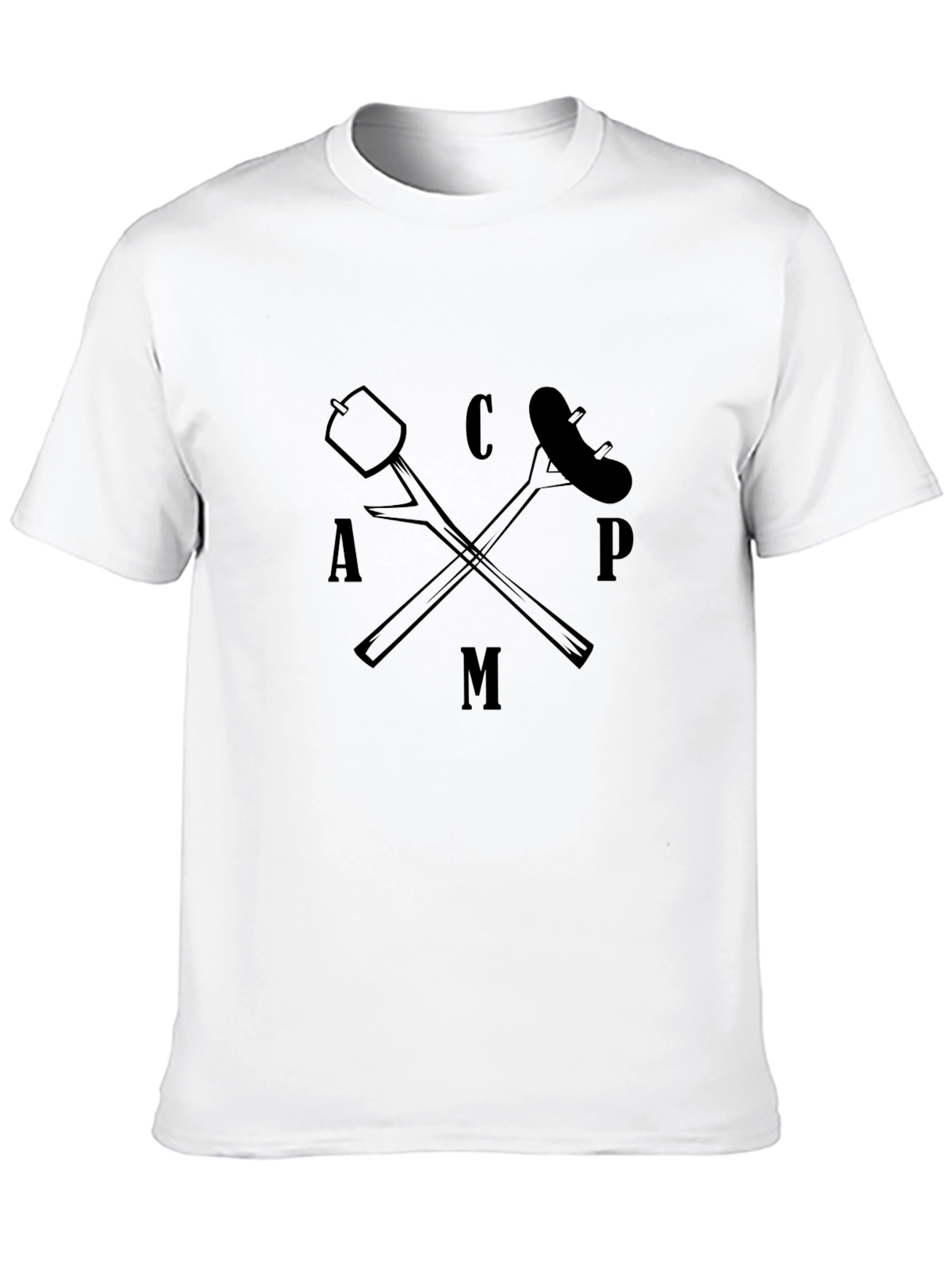 CAMP T-Shirt: Marshmallow & Sausage Camping Tee