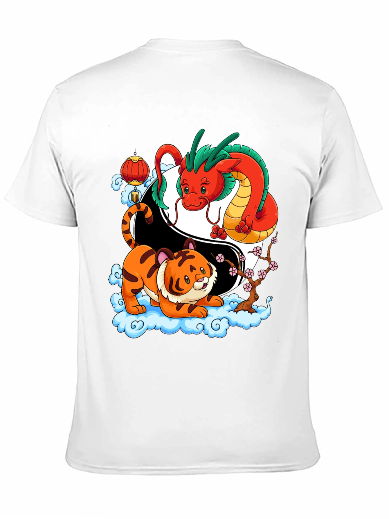 Year of the Dragon & Tiger Yin Yang T-Shirt