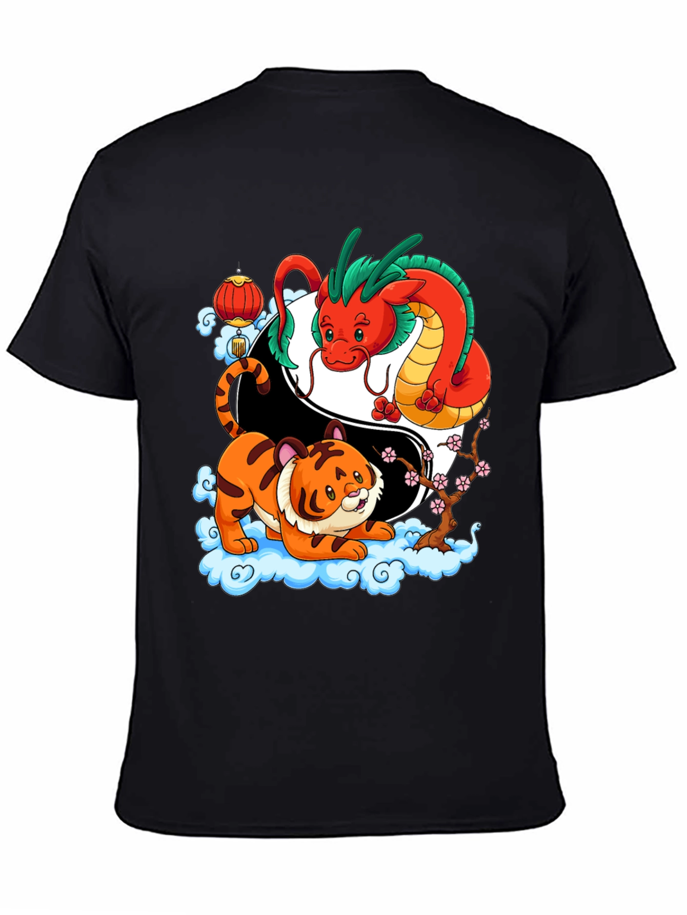 Year of the Dragon & Tiger Yin Yang T-Shirt