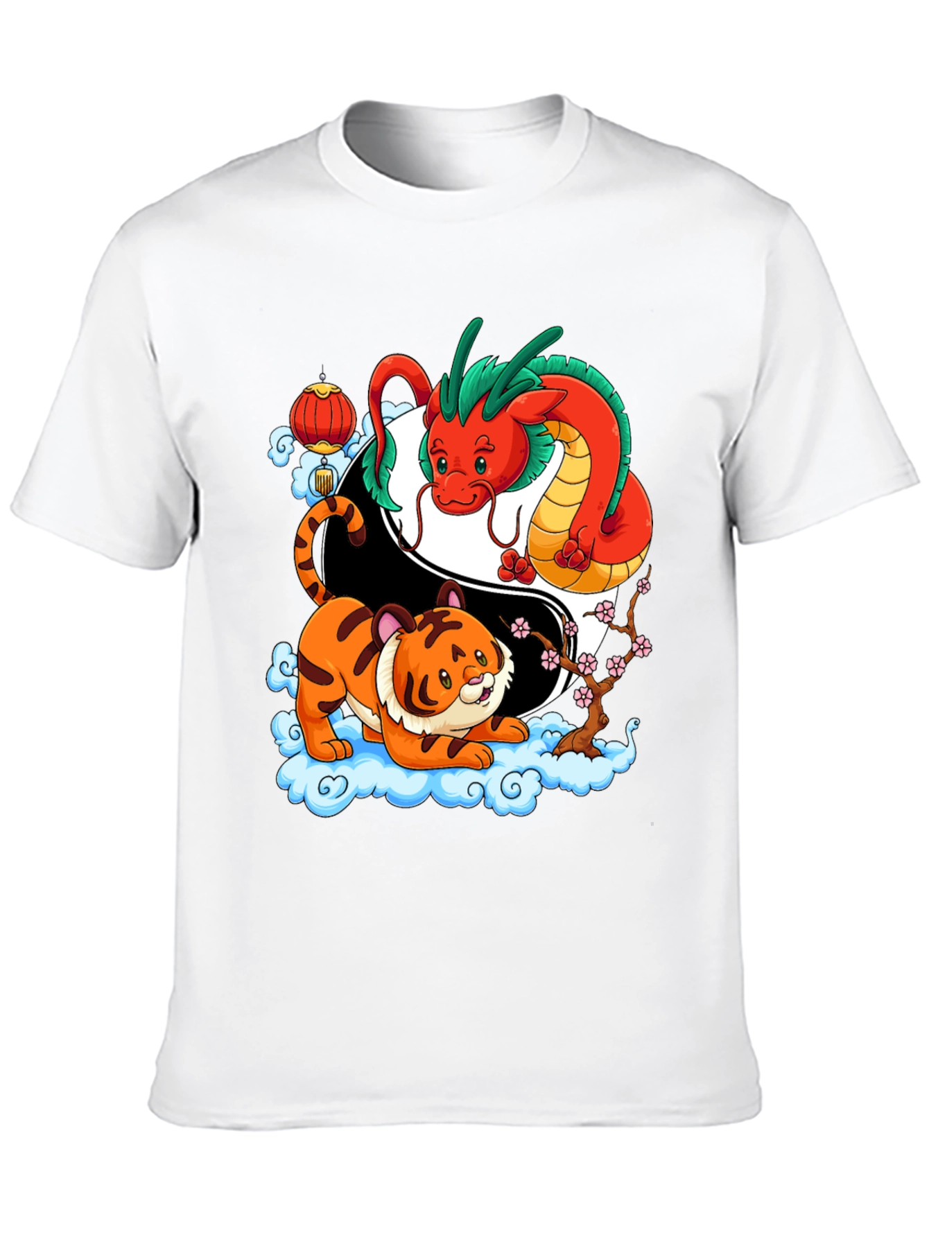 Year of the Dragon & Tiger Yin Yang T-Shirt