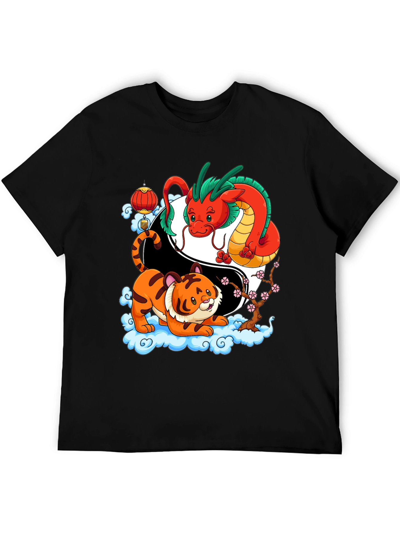 Year of the Dragon & Tiger Yin Yang T-Shirt