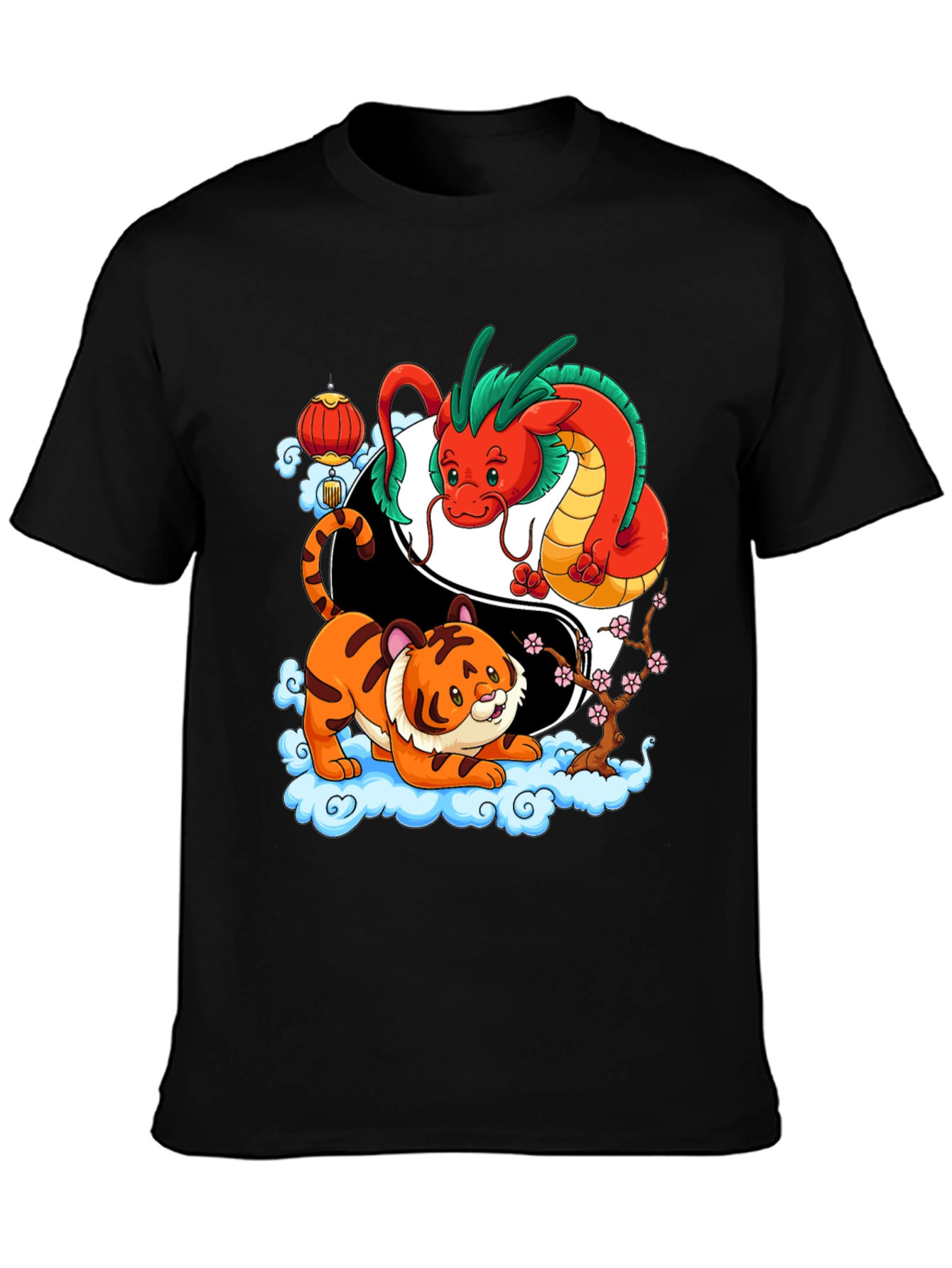 Year of the Dragon & Tiger Yin Yang T-Shirt
