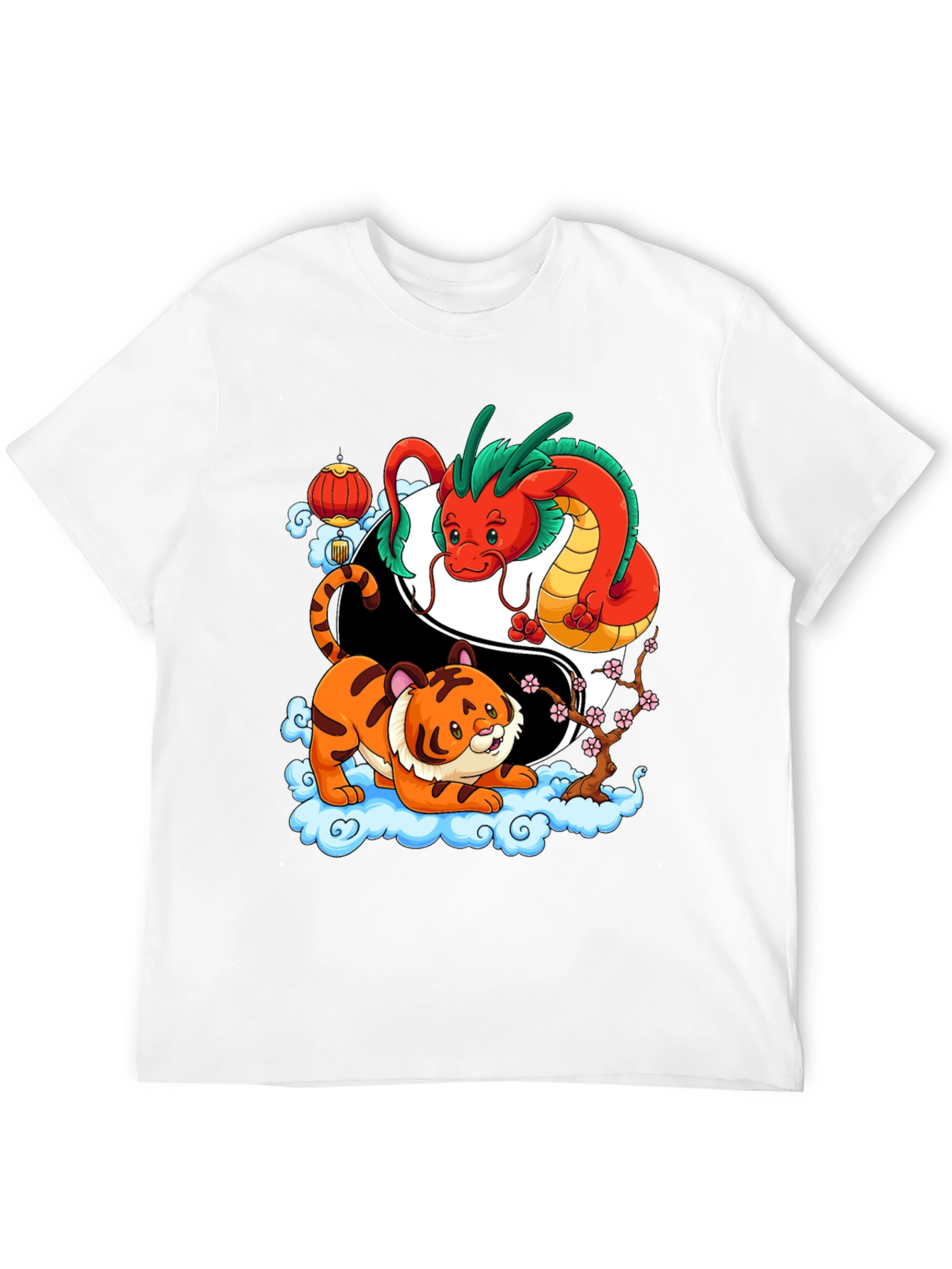 Year of the Dragon & Tiger Yin Yang T-Shirt