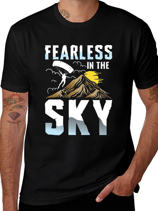 Fearless in the Sky T-Shirt - Adventure Graphic Tee