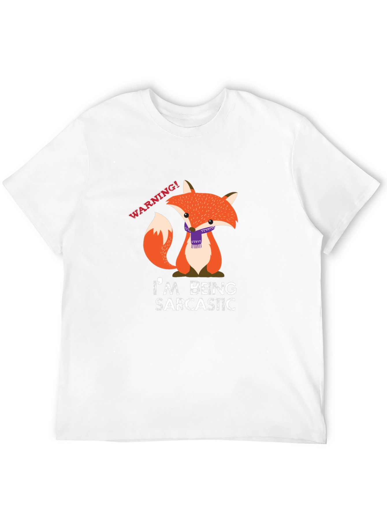 Sarcastic Fox Graphic Tee - Funny Animal T-Shirt