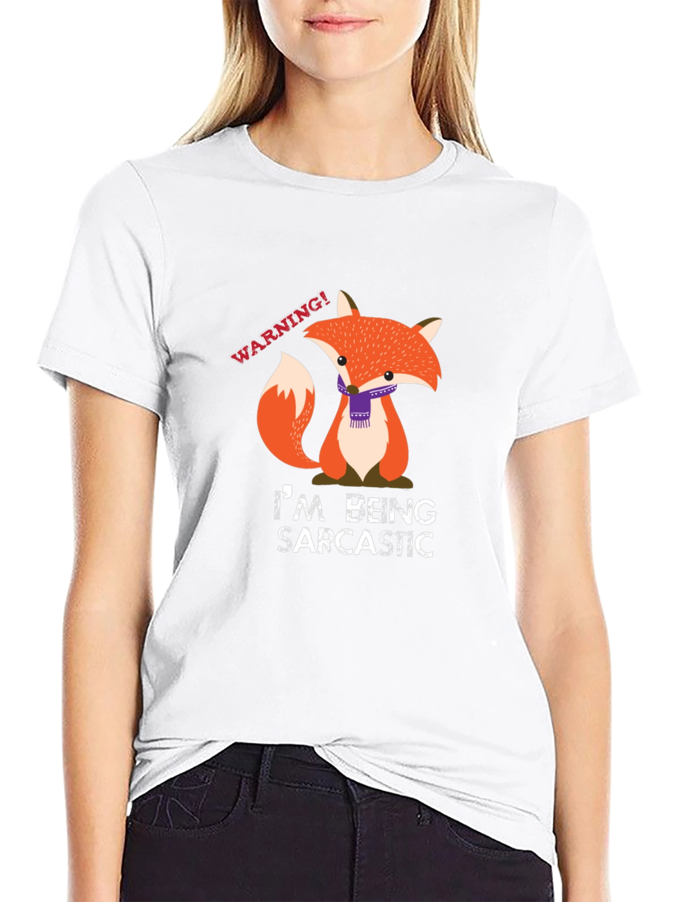 Sarcastic Fox Graphic Tee - Funny Animal T-Shirt
