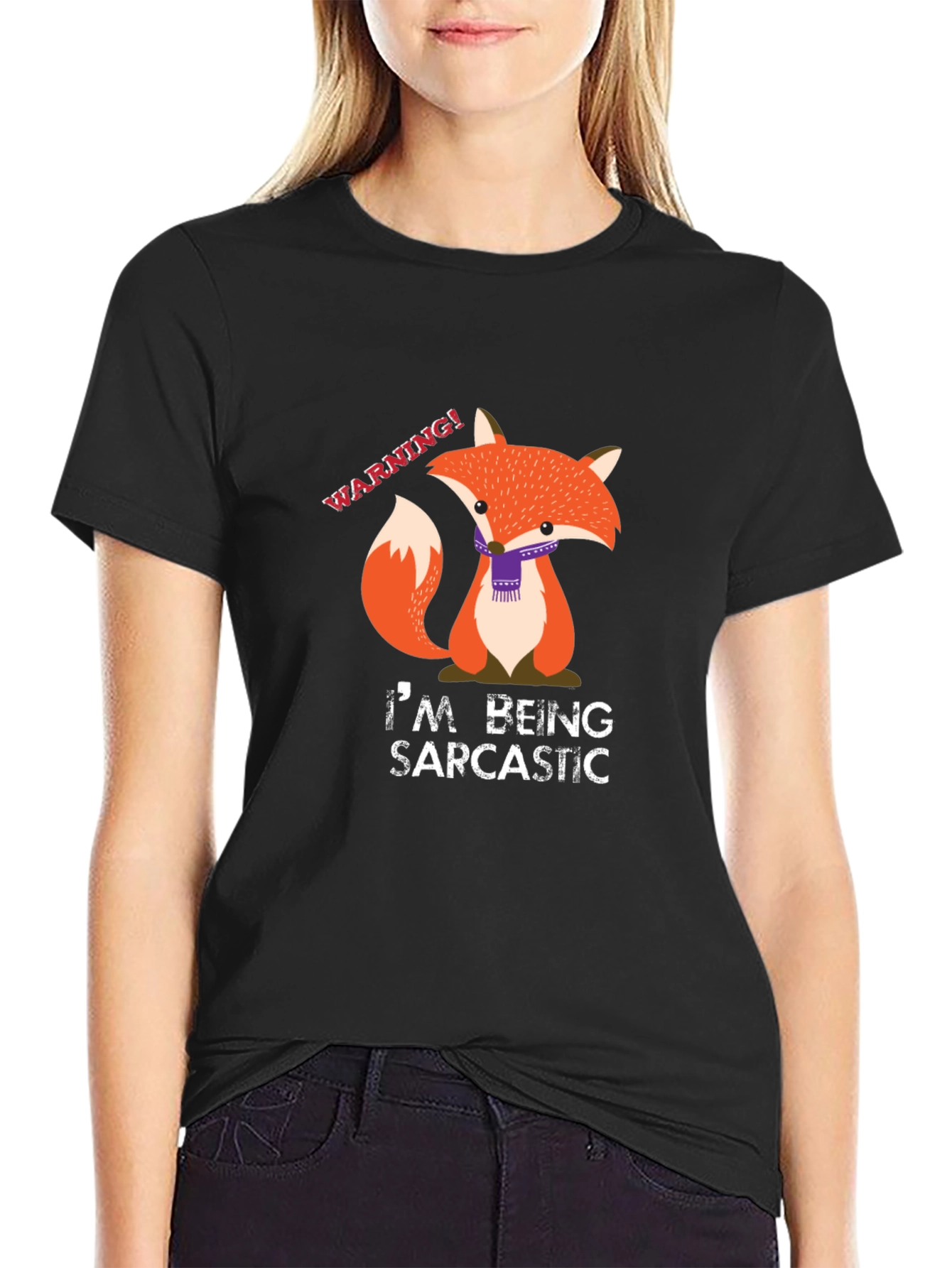 Sarcastic Fox Graphic Tee - Funny Animal T-Shirt