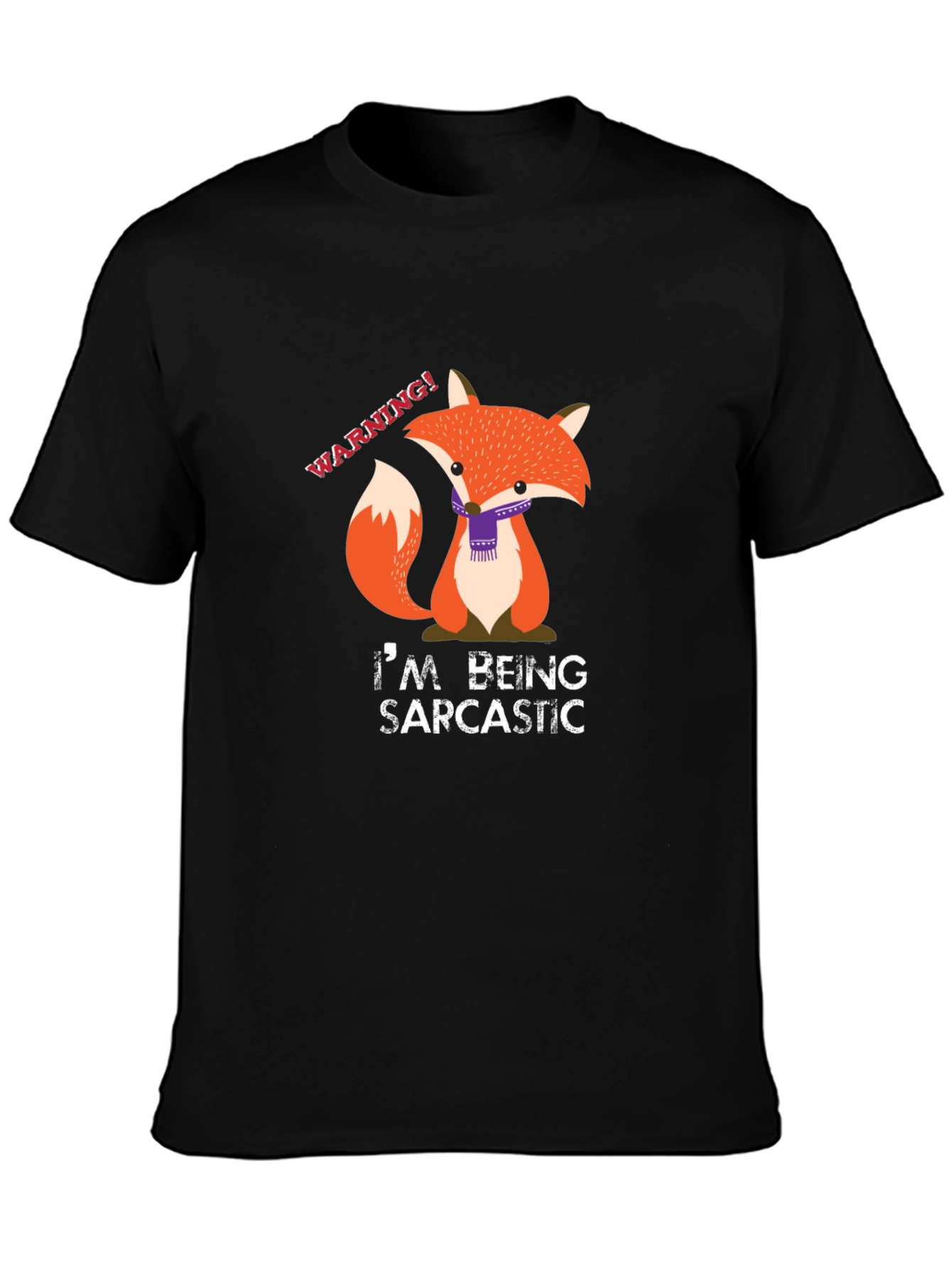 Sarcastic Fox Graphic Tee - Funny Animal T-Shirt