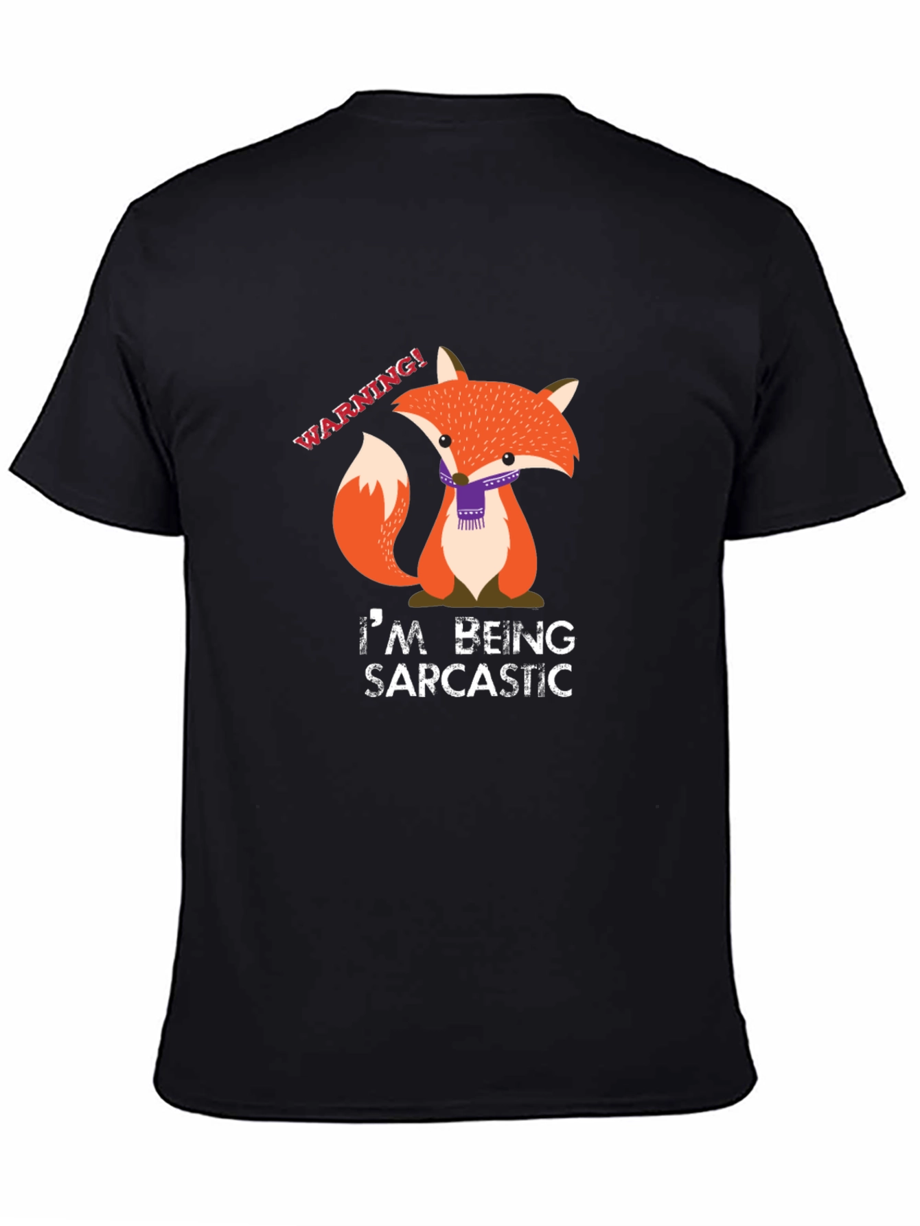 Sarcastic Fox Graphic Tee - Funny Animal T-Shirt